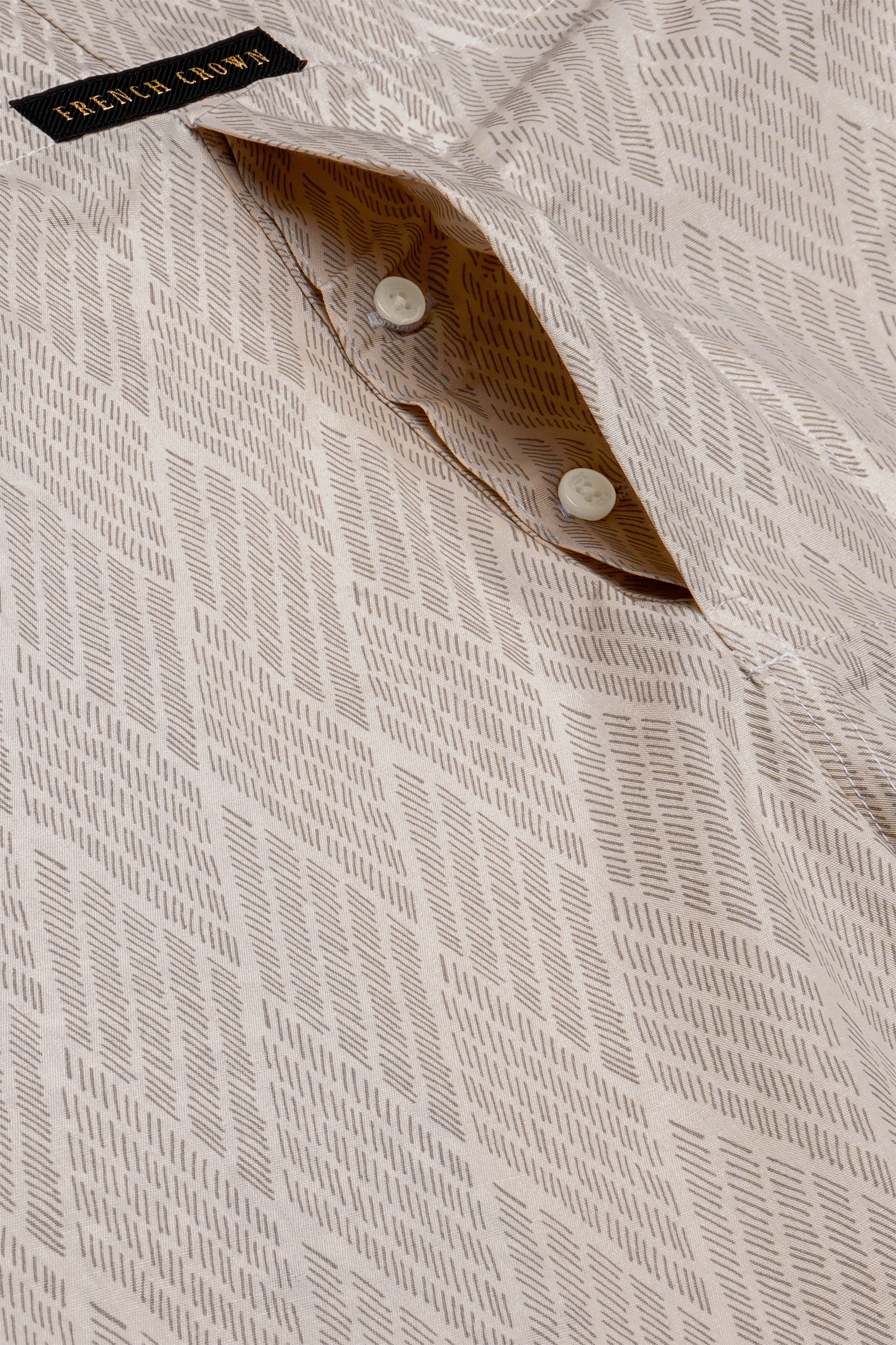 Oat Swirl-Swirl Cream Printed Poplin Premium Cotton Boxer