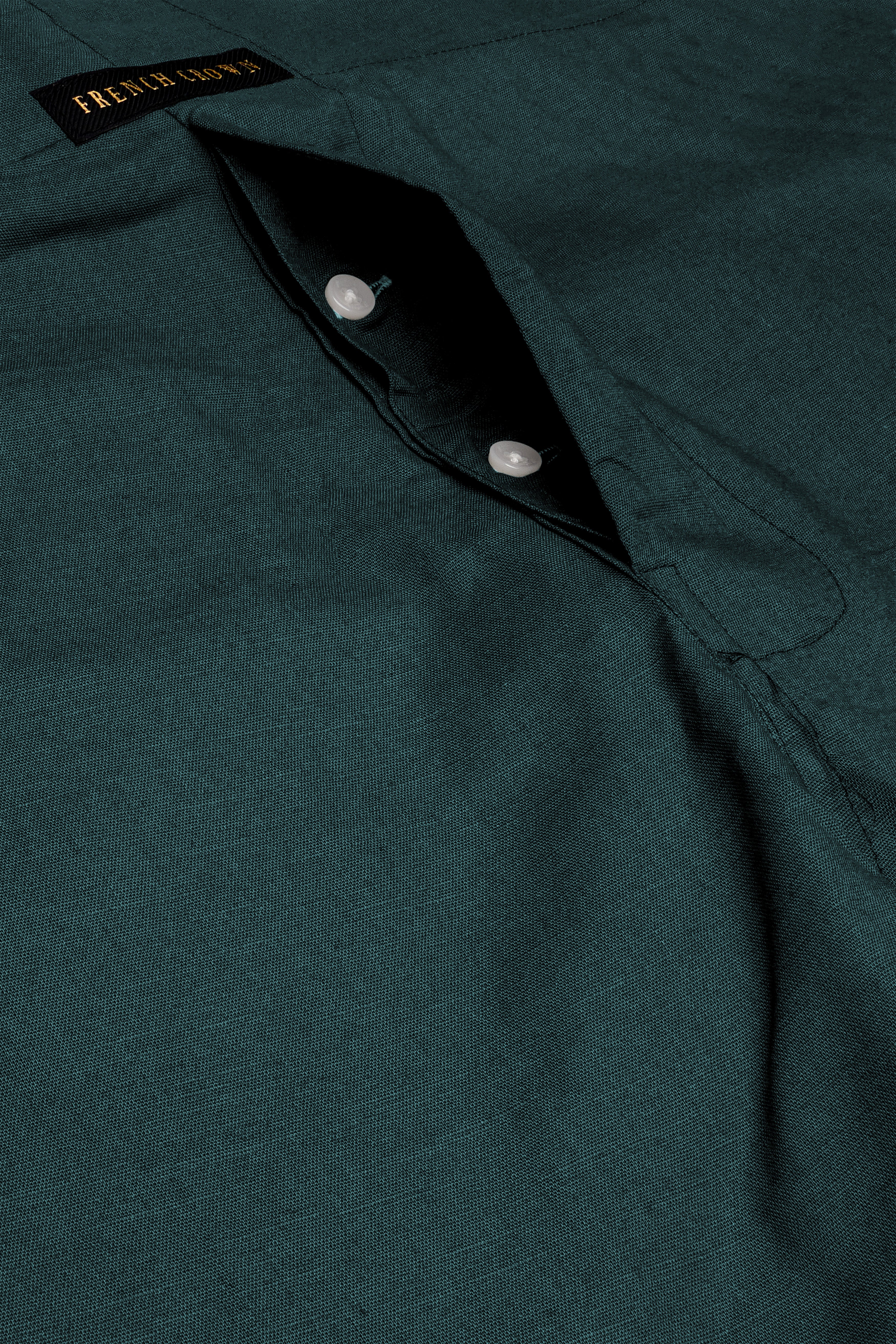 Botanic Bliss-Everglade Green Solid Super Soft Luxurious Linen Boxer