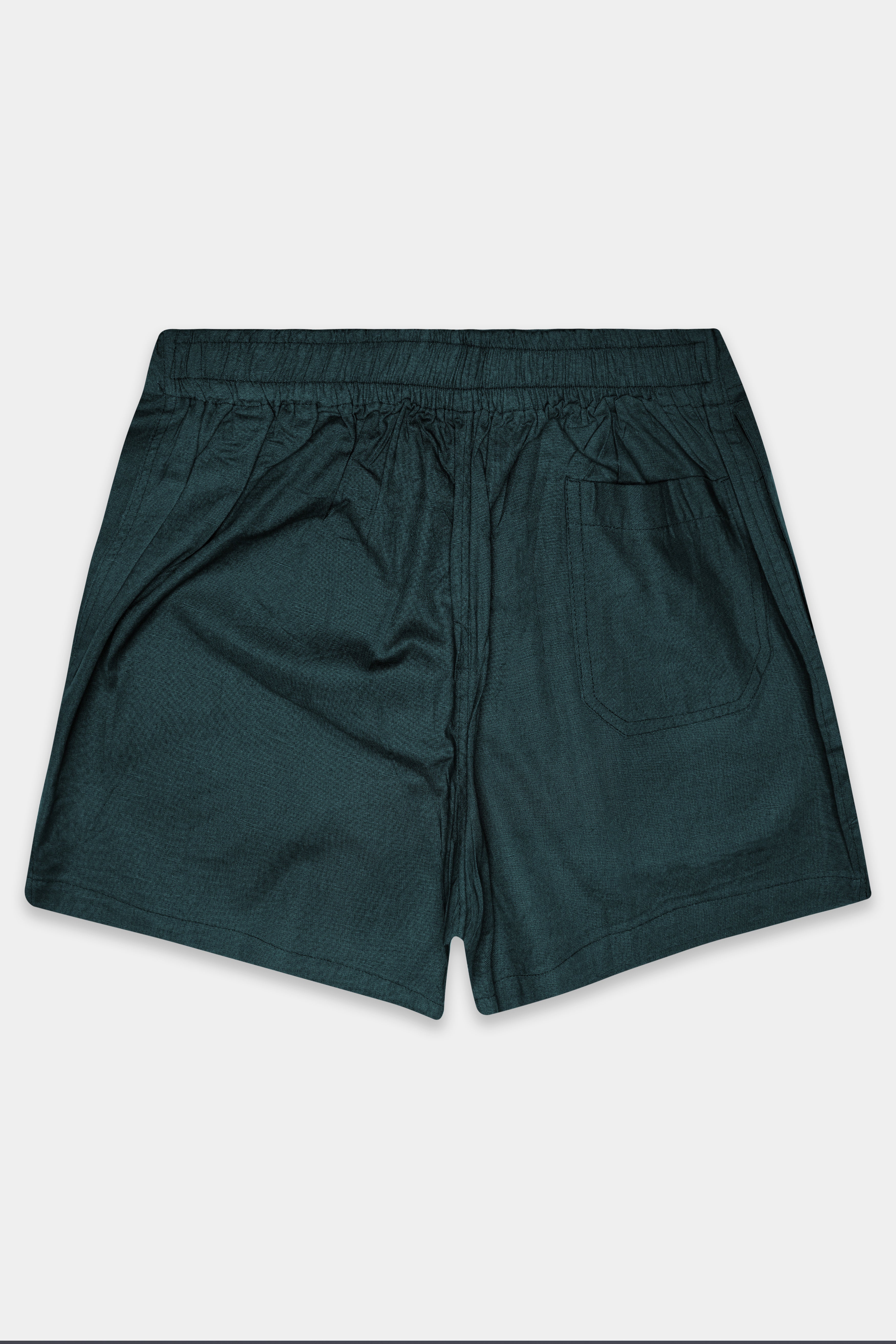Botanic Bliss-Everglade Green Solid Super Soft Luxurious Linen Boxer
