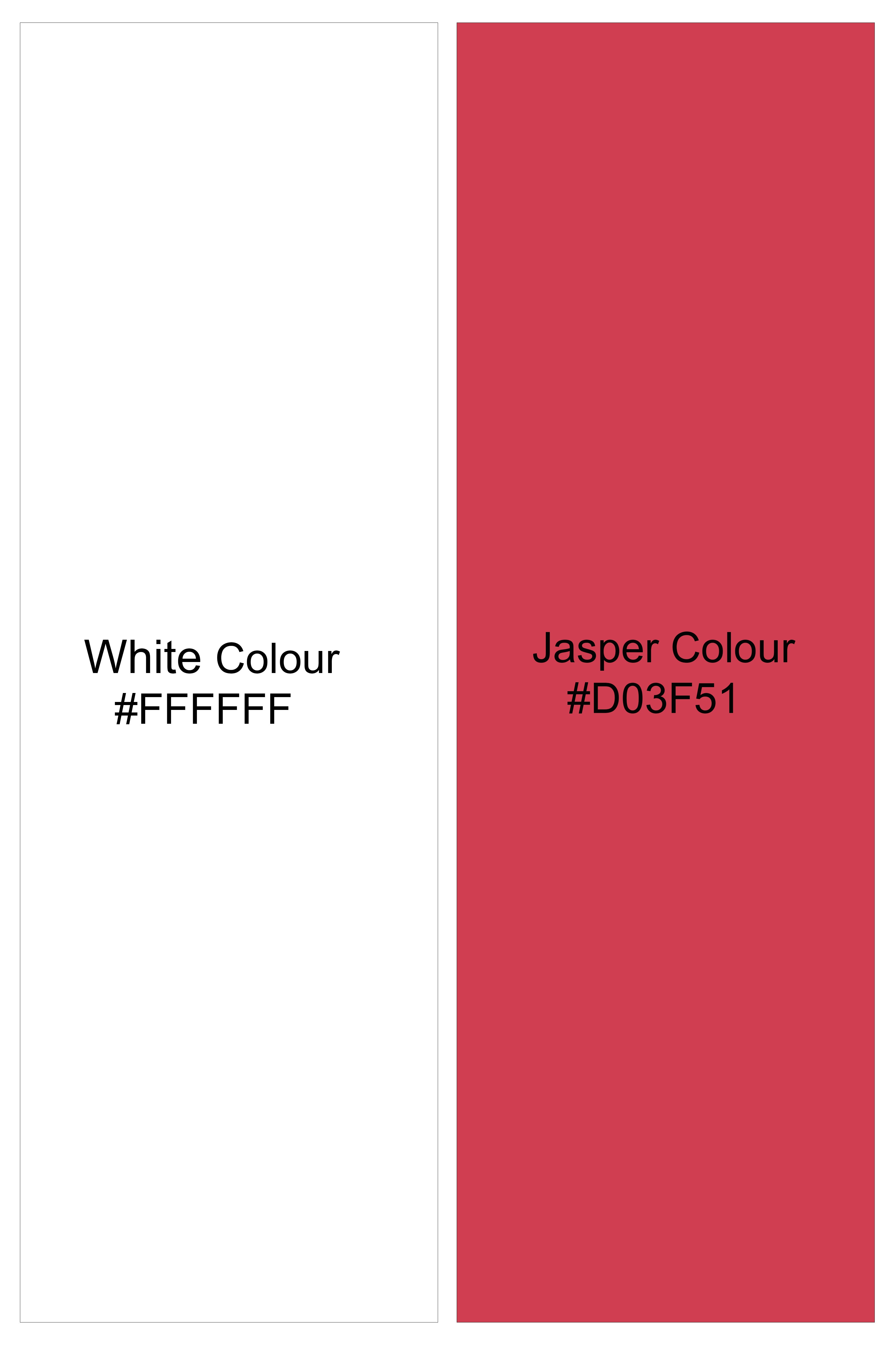Bright White And Jasper Red Coconut Tree Prints Premium Tencel Boxer