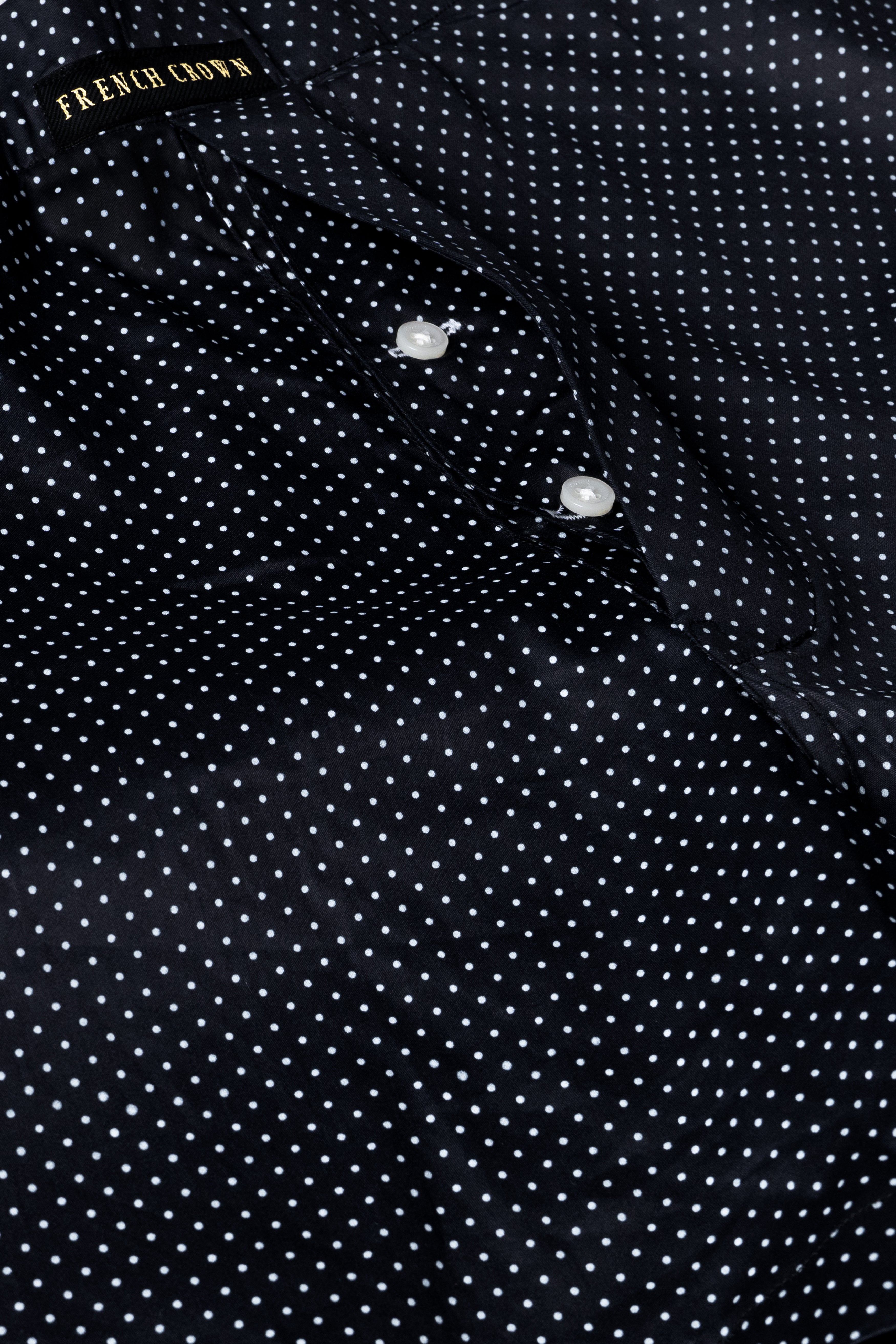 Vulcan Blue and Bright White Polka Dotted Premium Cotton Boxer