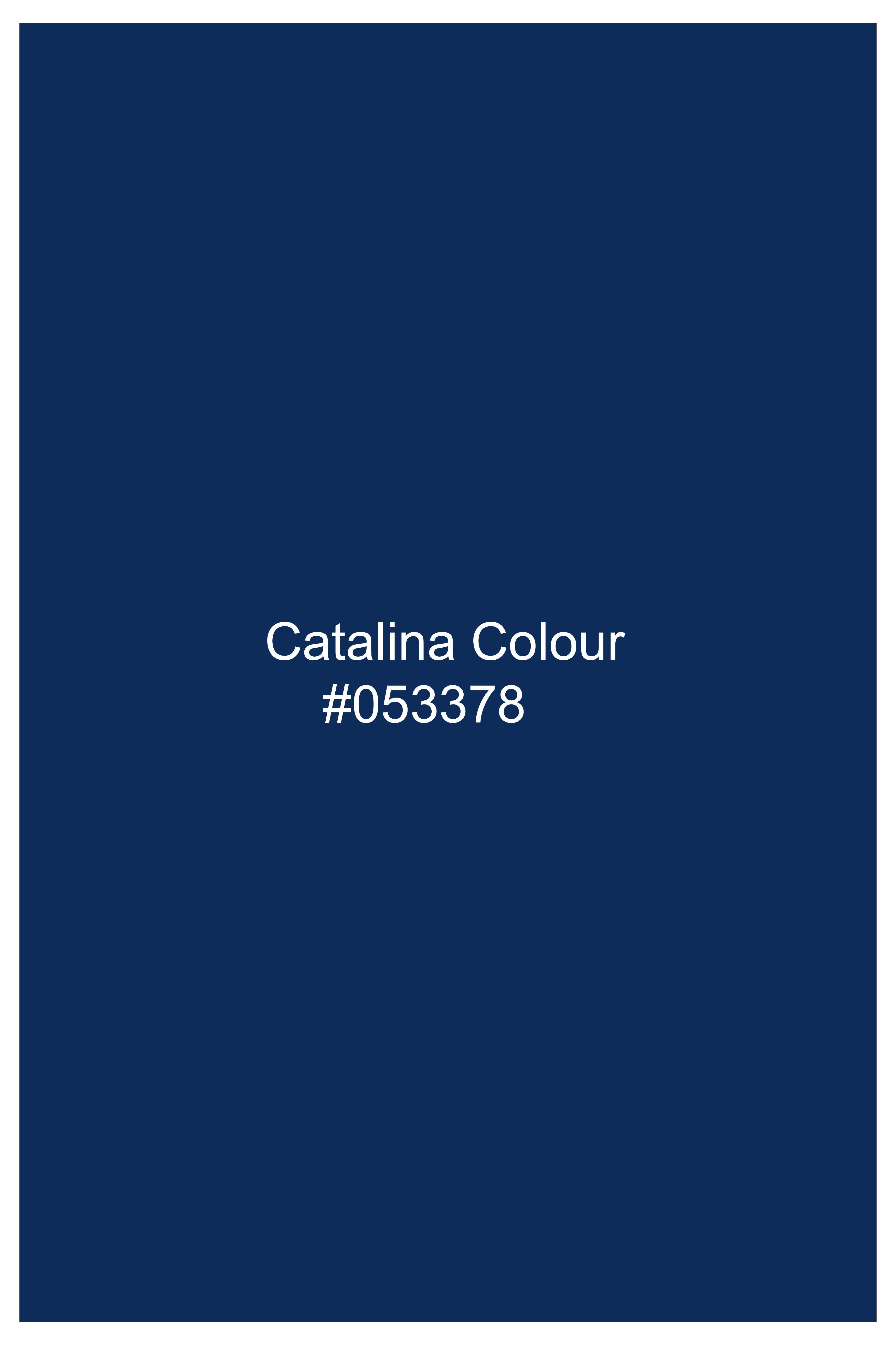 Catalina Blue Dobby Textured Premium Giza Cotton Boxer
