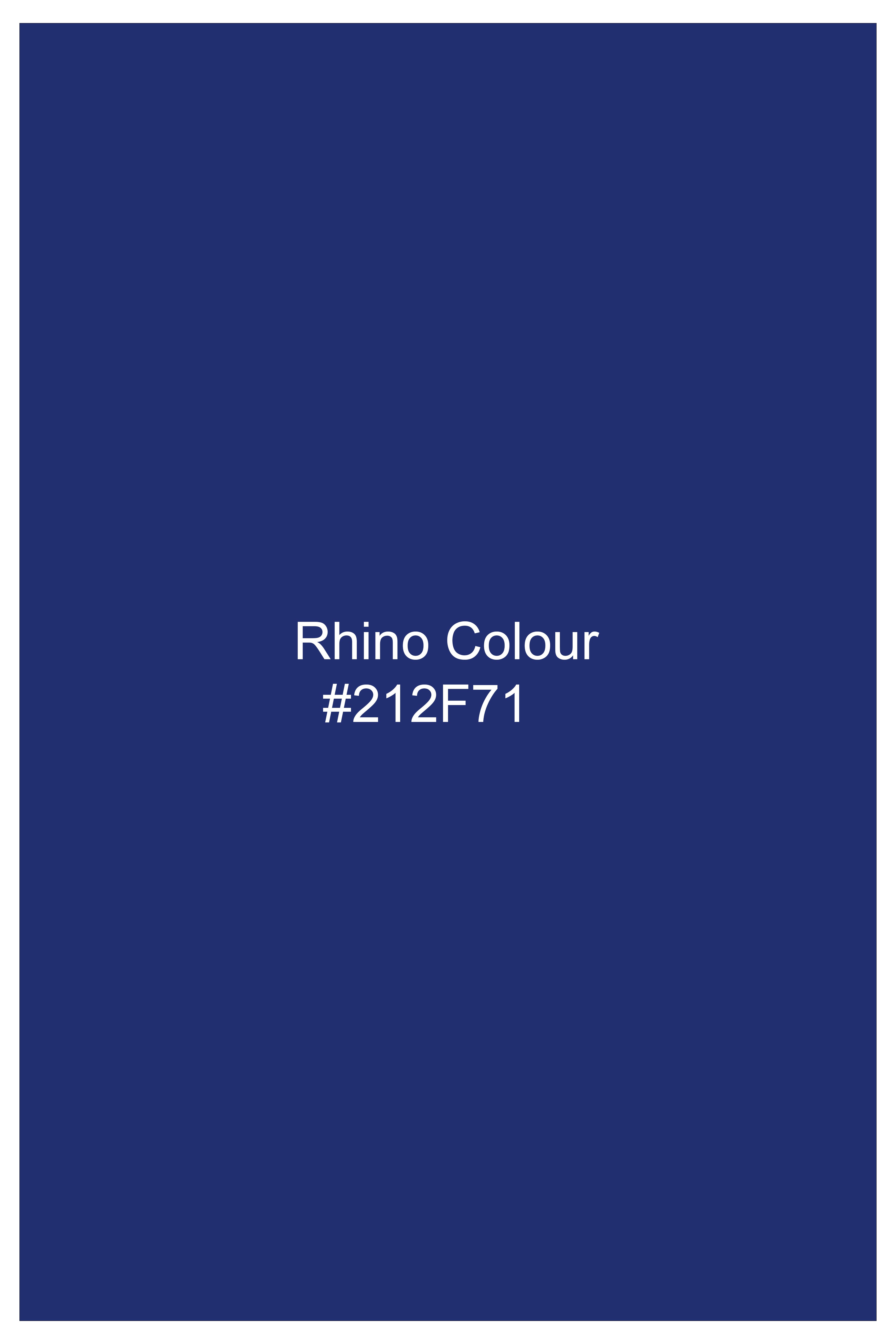 Rhino Blue Solid Subtle Sheen Super Soft Premium Cotton Boxer