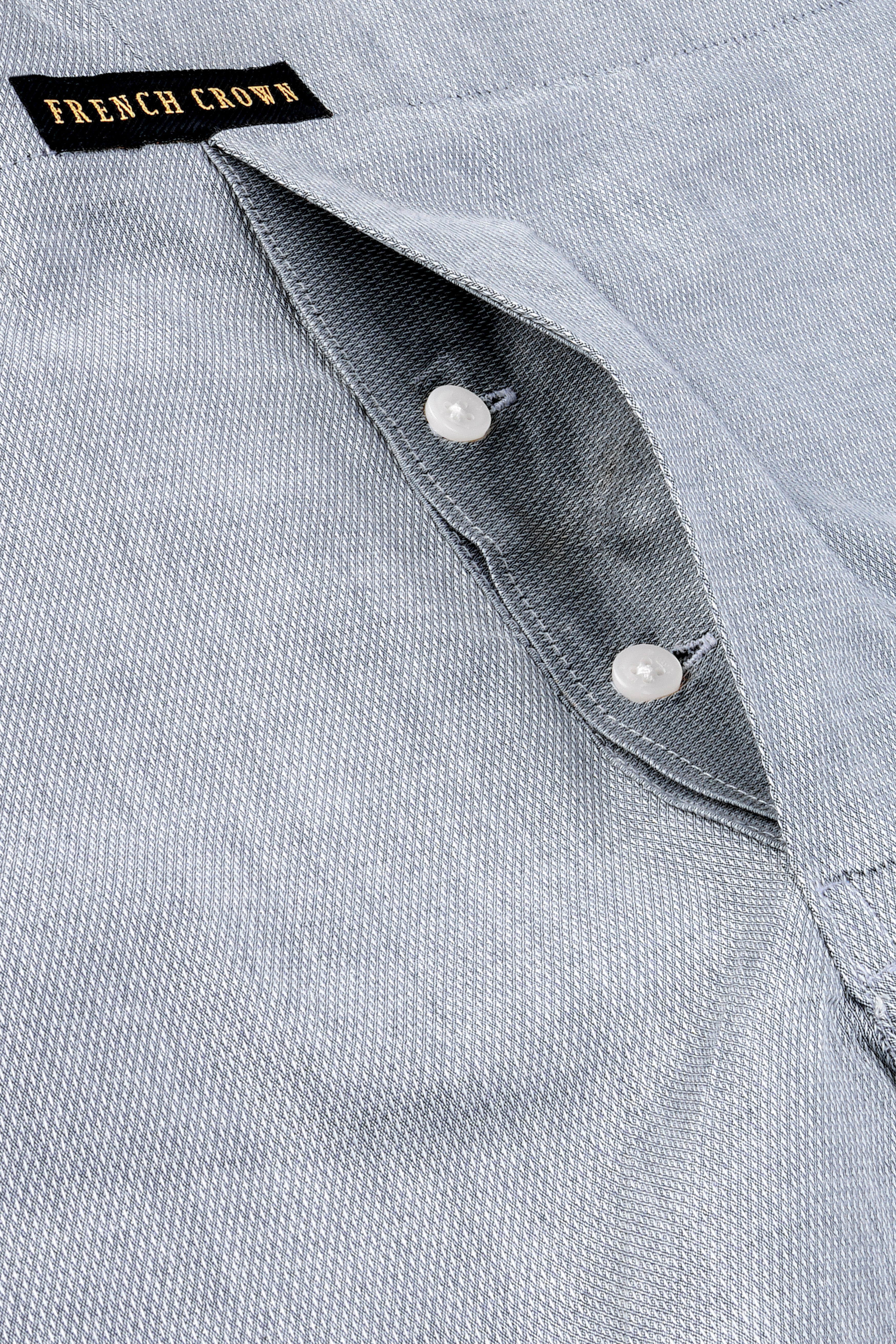 Spun Pearl Gray Dobby Textured Premium Giza Cotton Boxer