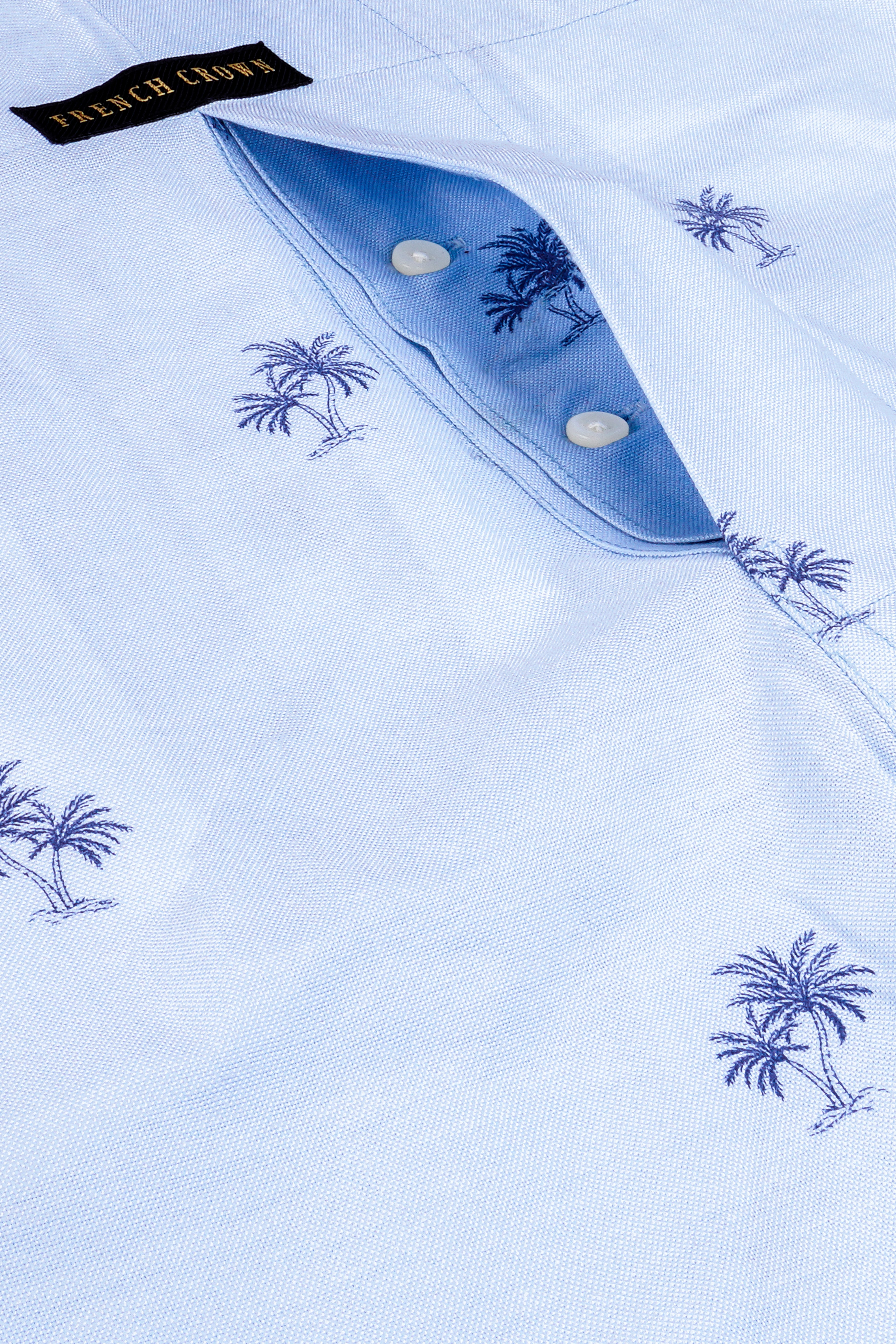 Hawkes Blue Printed Oxford Premium Cotton Boxer