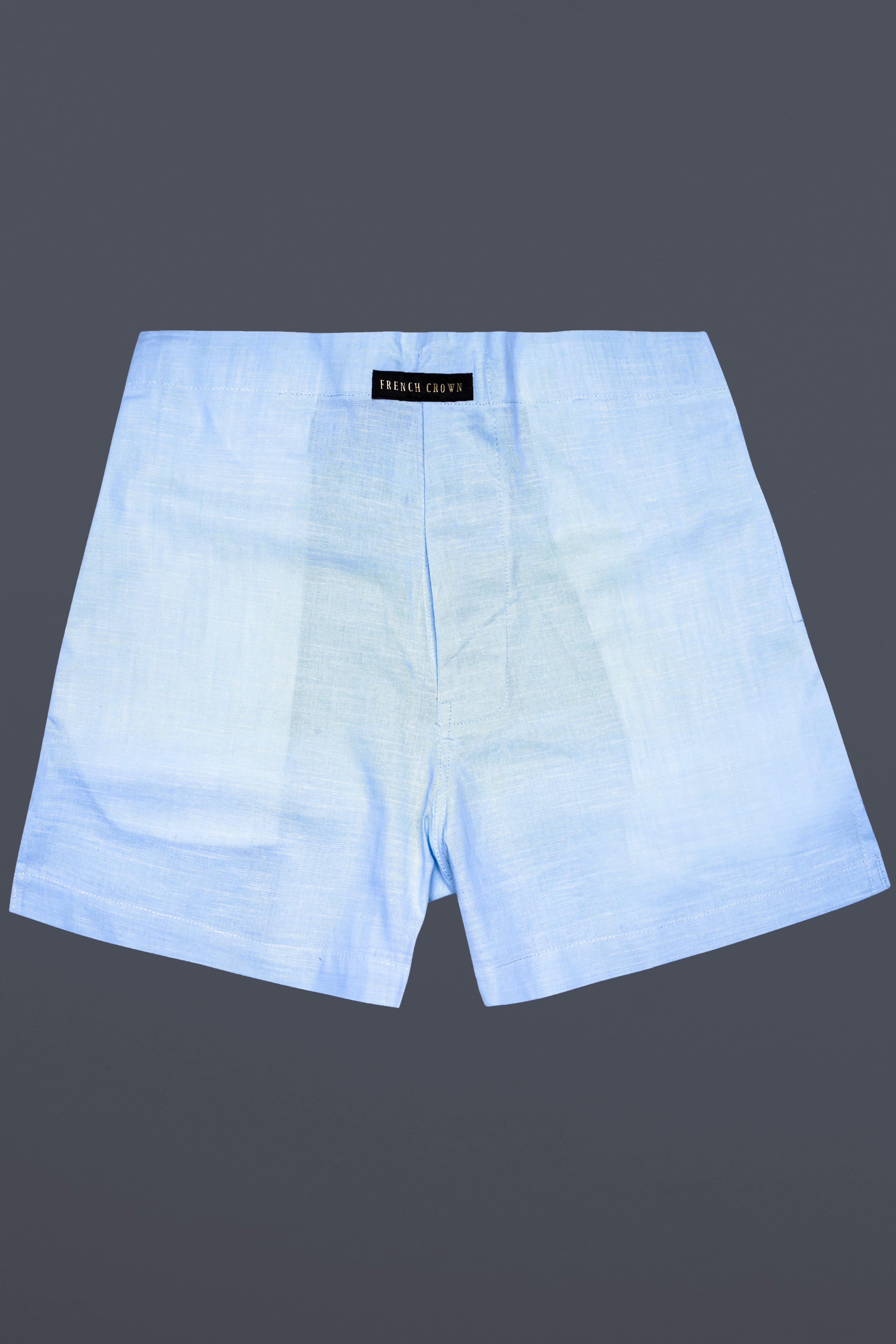 Spindle Blue Textured Premium Luxuries Linen Boxer