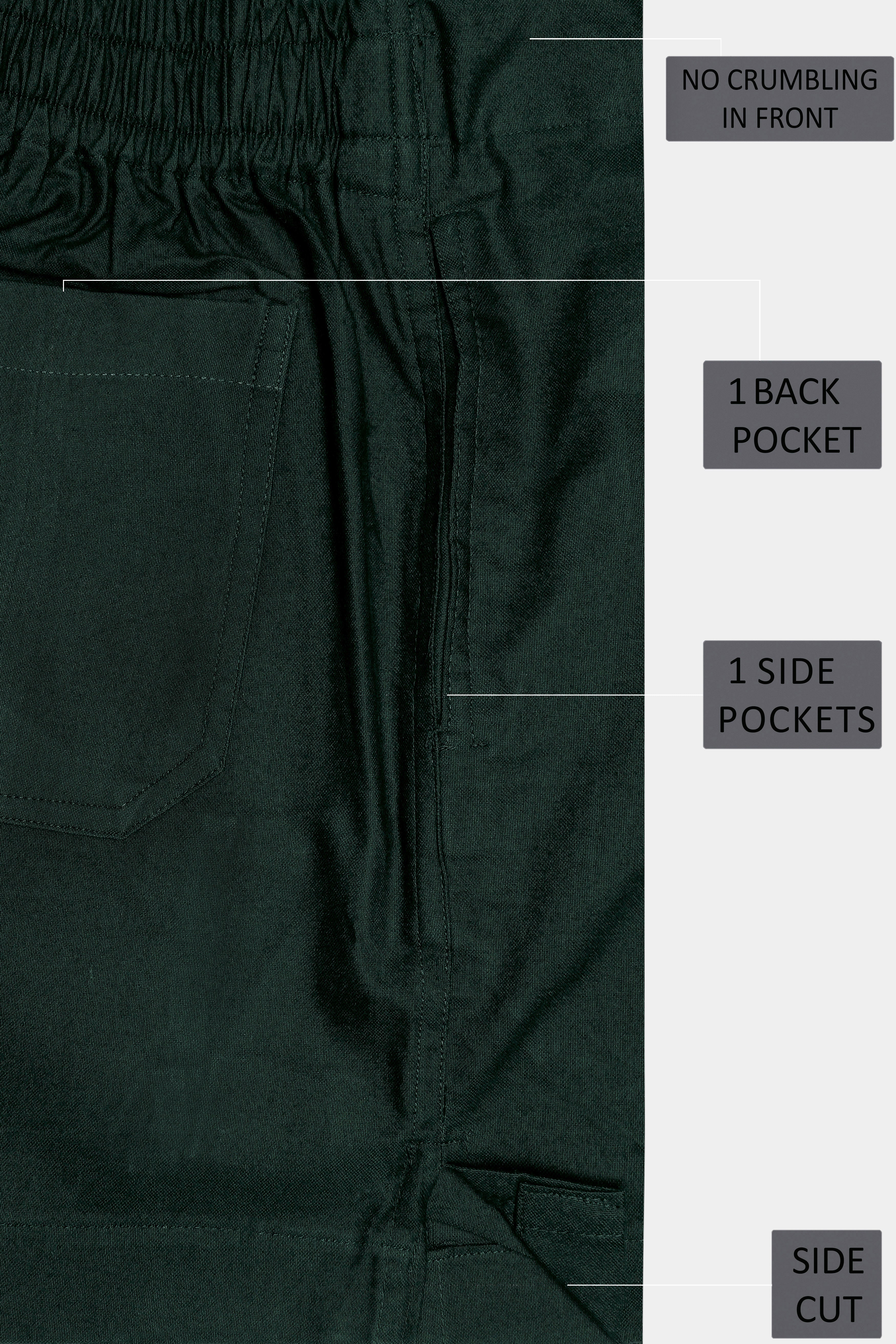 Celtic Green Solid Oxford Premium Cotton Boxer