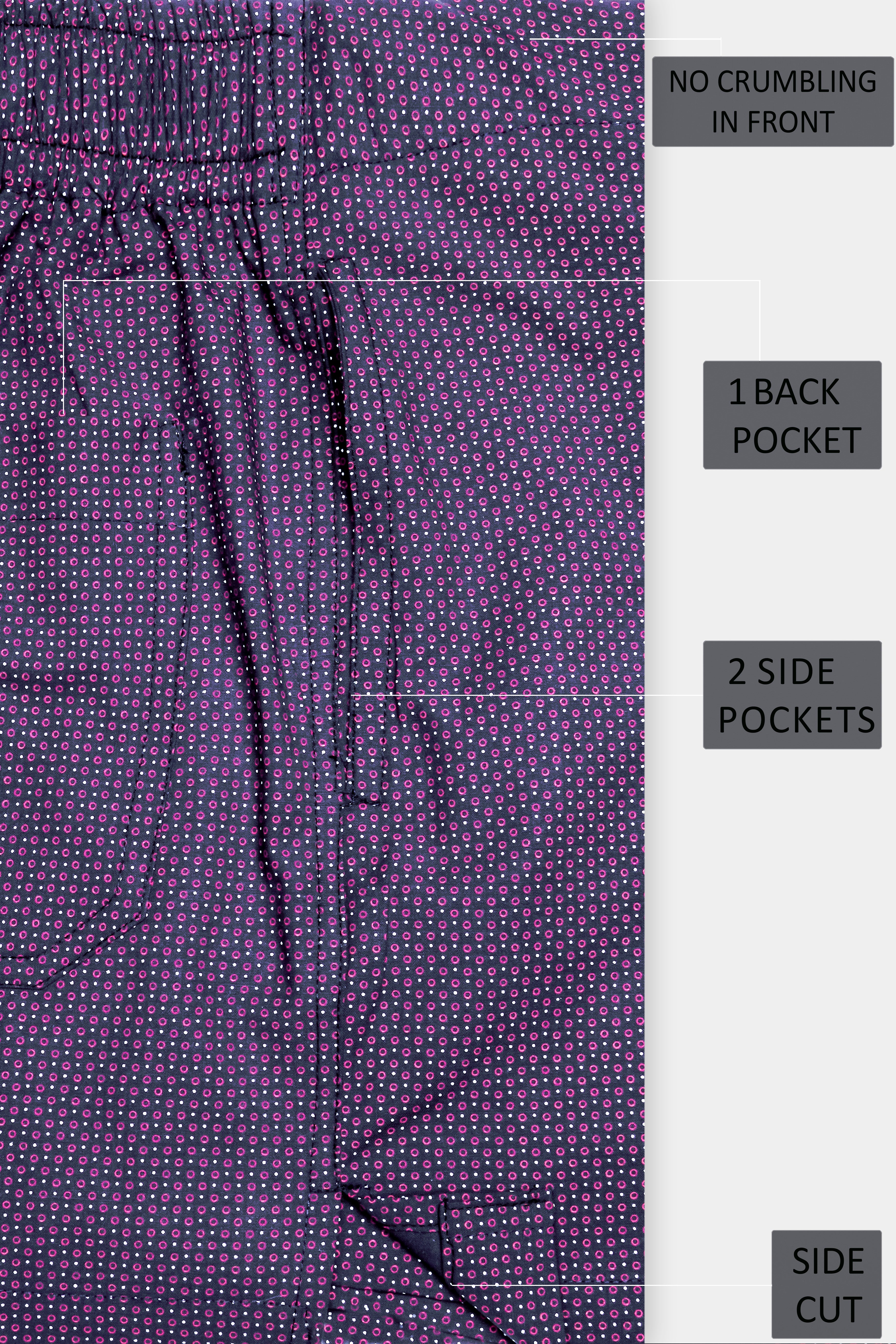 Bossanova Purple Printed Super Soft Premium Cotton Boxer