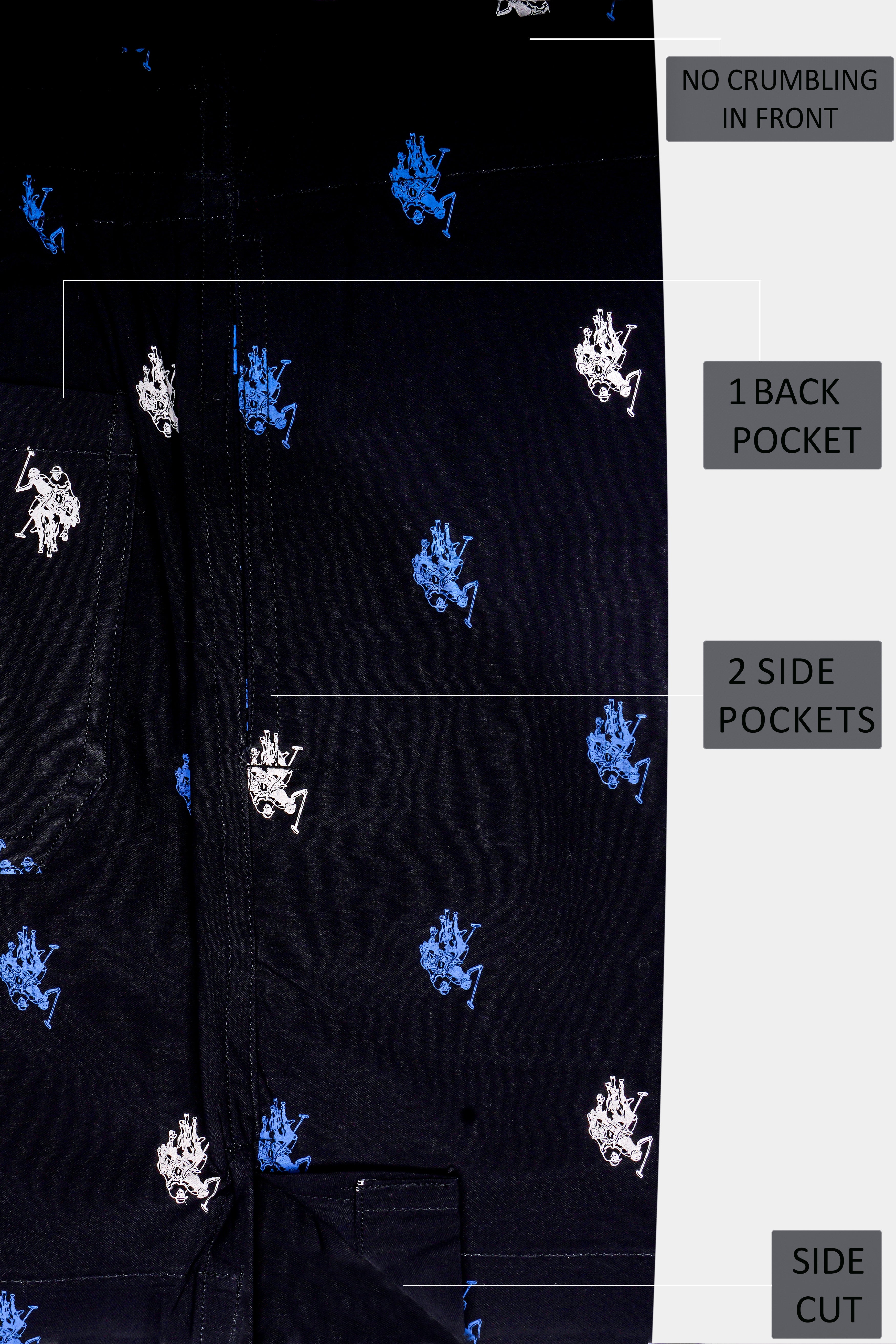 Jade Black Polo Printed Super Soft Premium Cotton Boxer