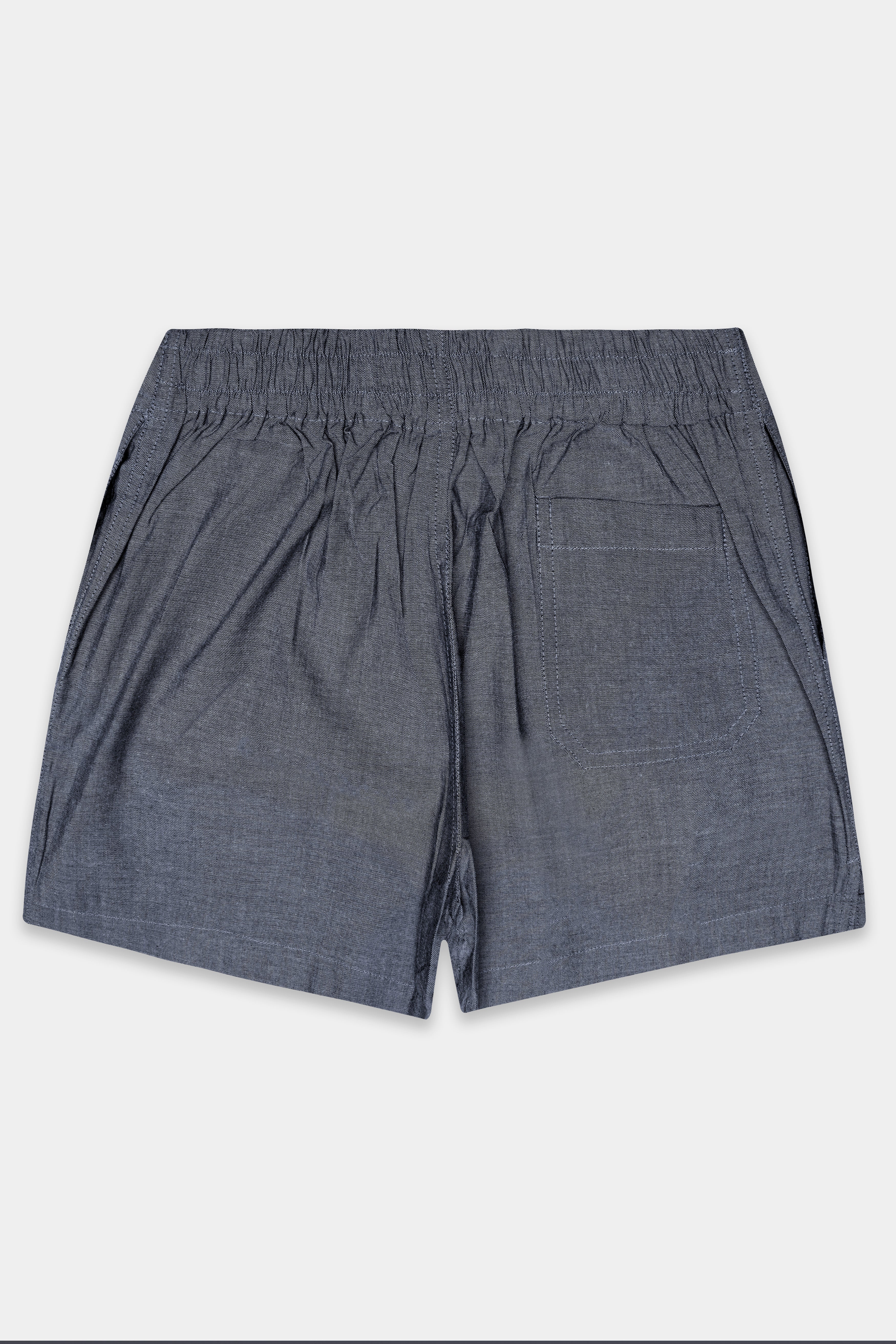 Ashen-Comet Gray Textured Oxford Premium Cotton Boxer