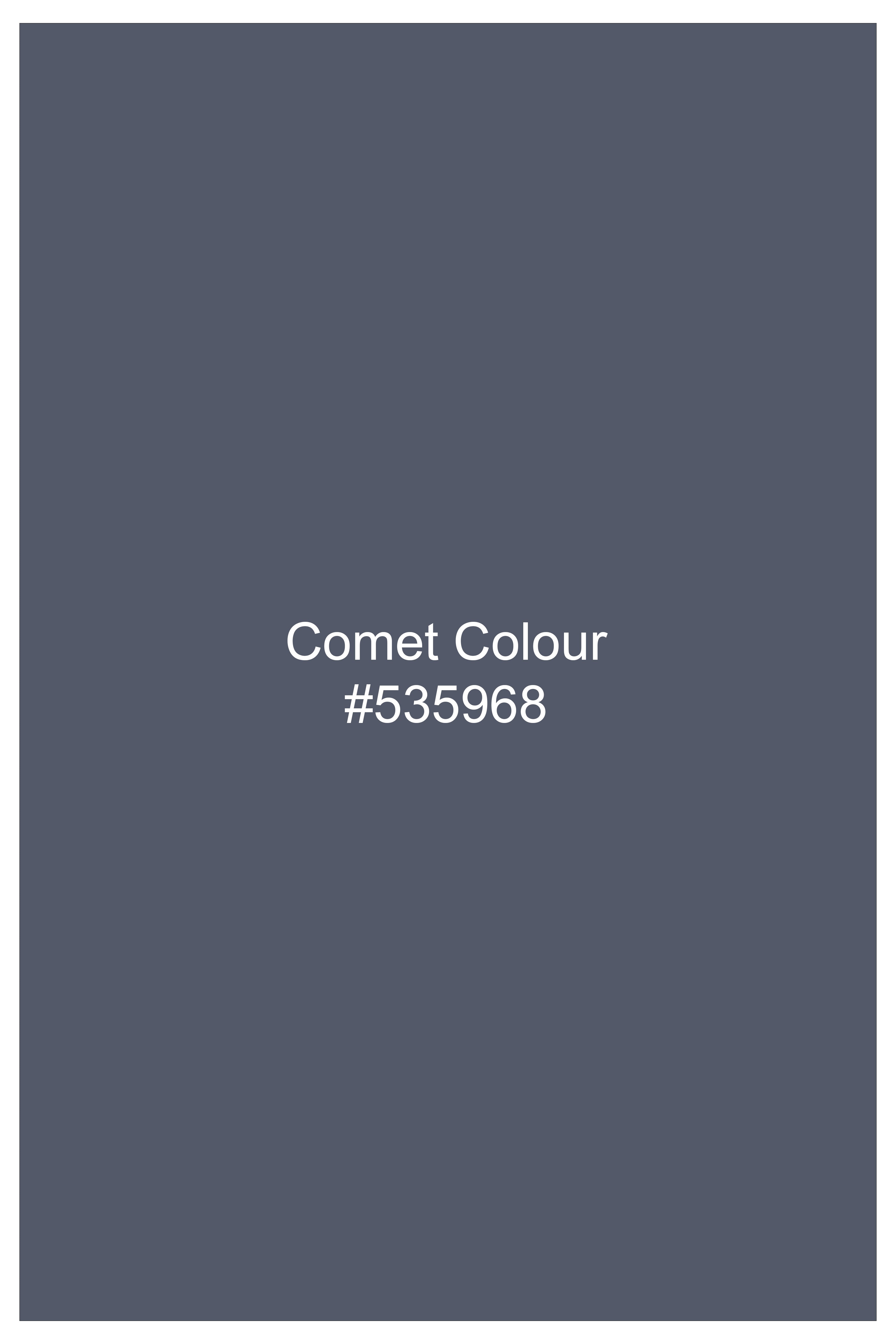 Ashen-Comet Gray Textured Oxford Premium Cotton Boxer