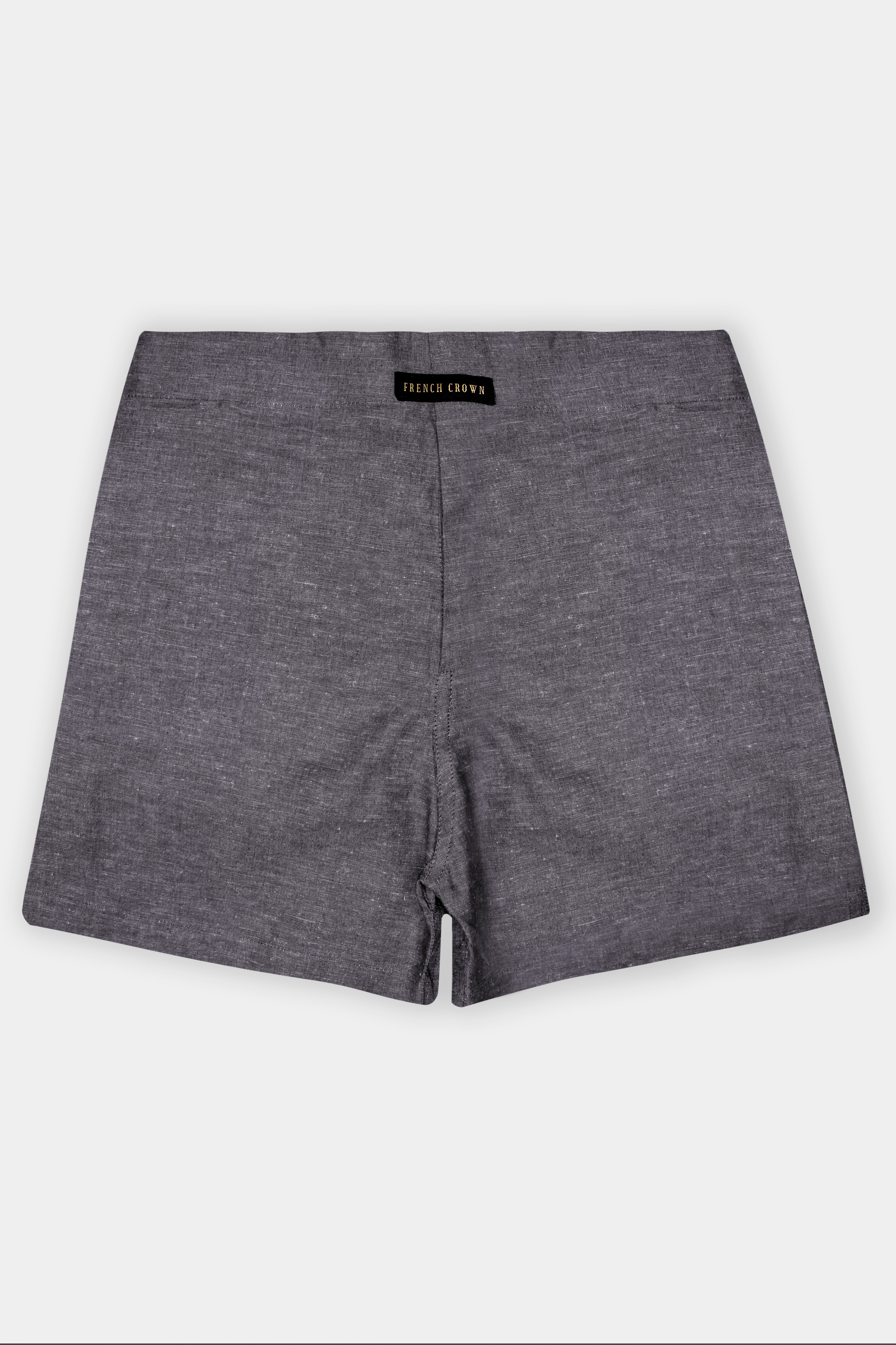 Tactyl-Ironside Gray Textured Super Soft Luxurious Linen Boxer