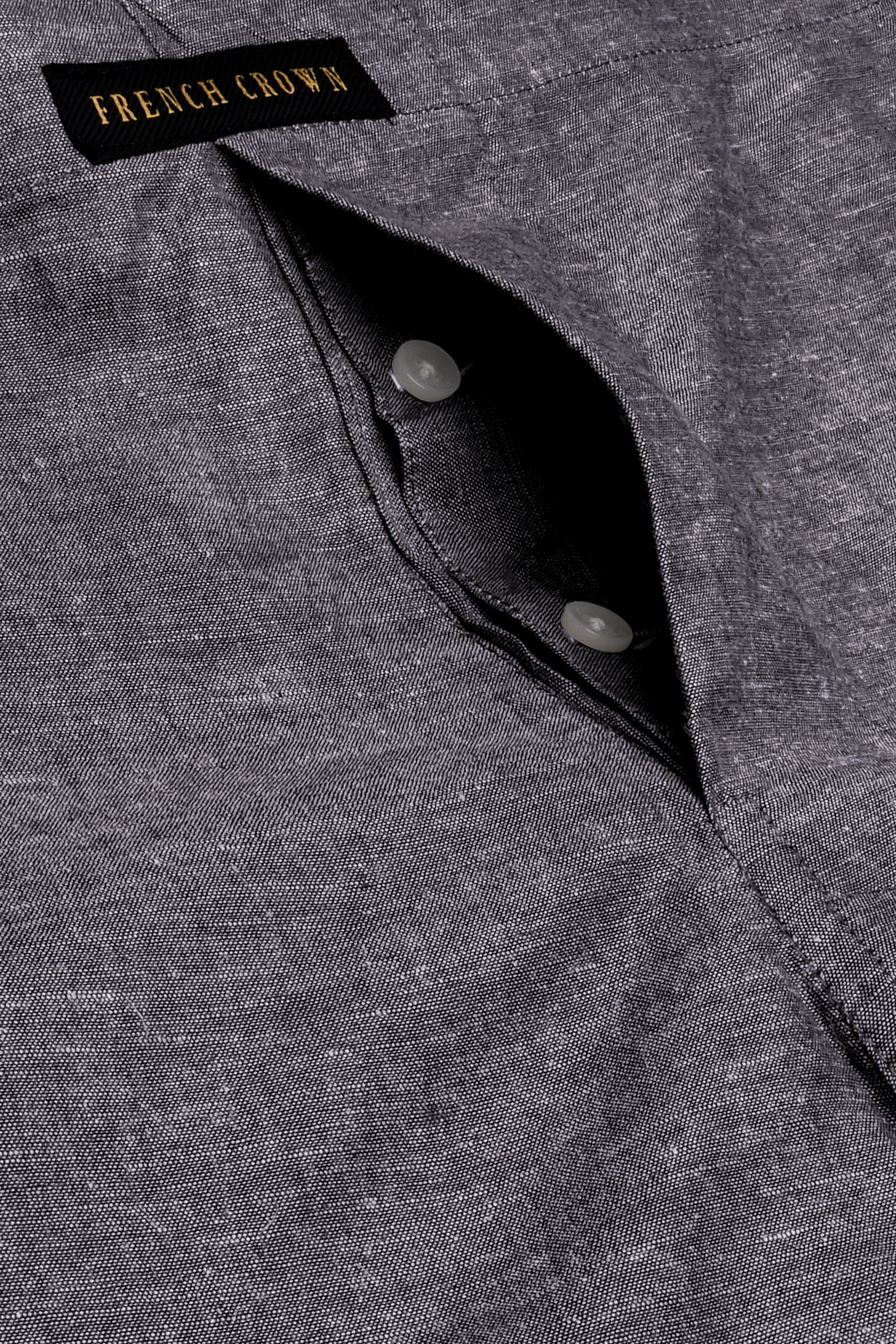 Tactyl-Ironside Gray Textured Super Soft Luxurious Linen Boxer