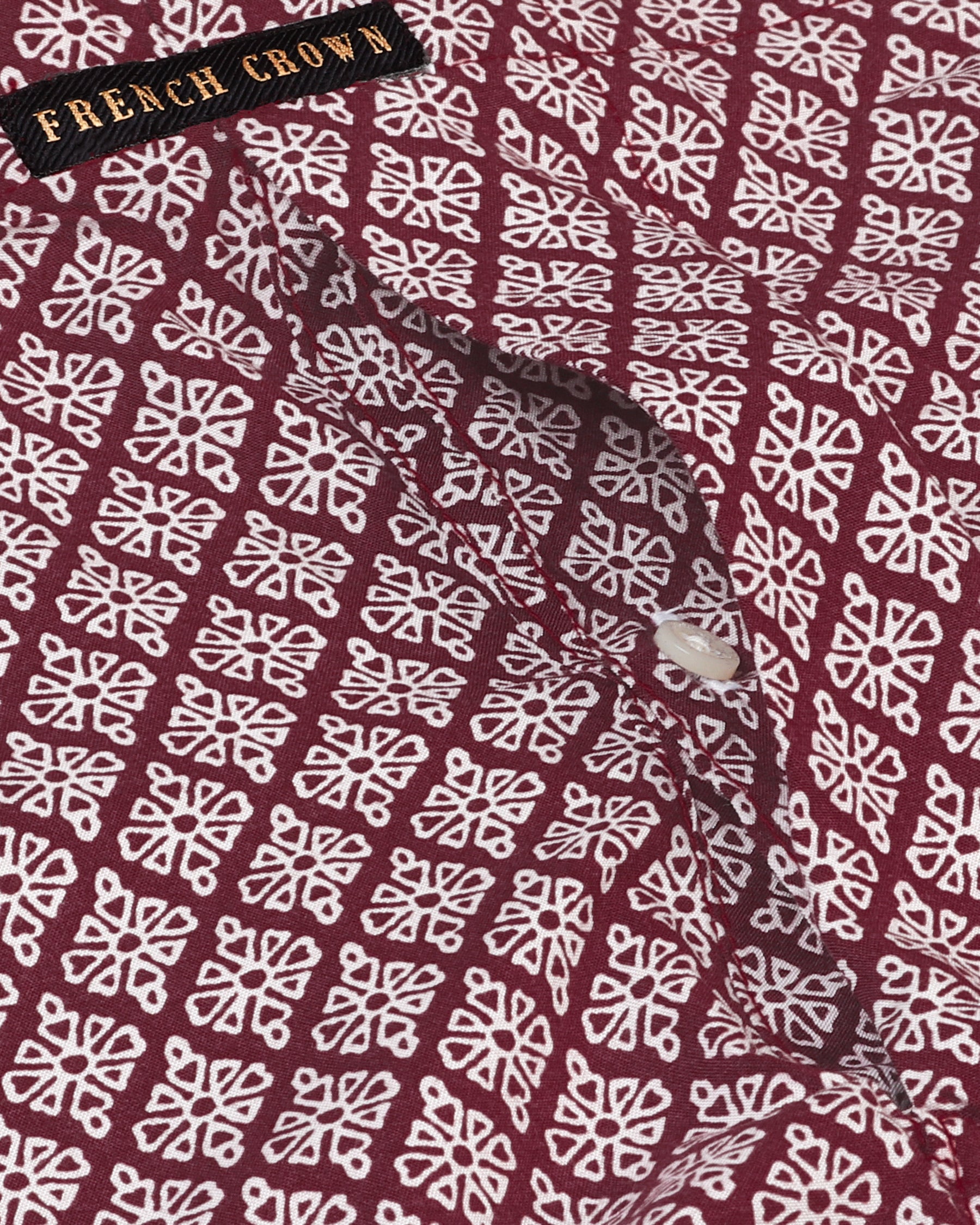 Maroon Floral Printed Premium Tencel Boxer