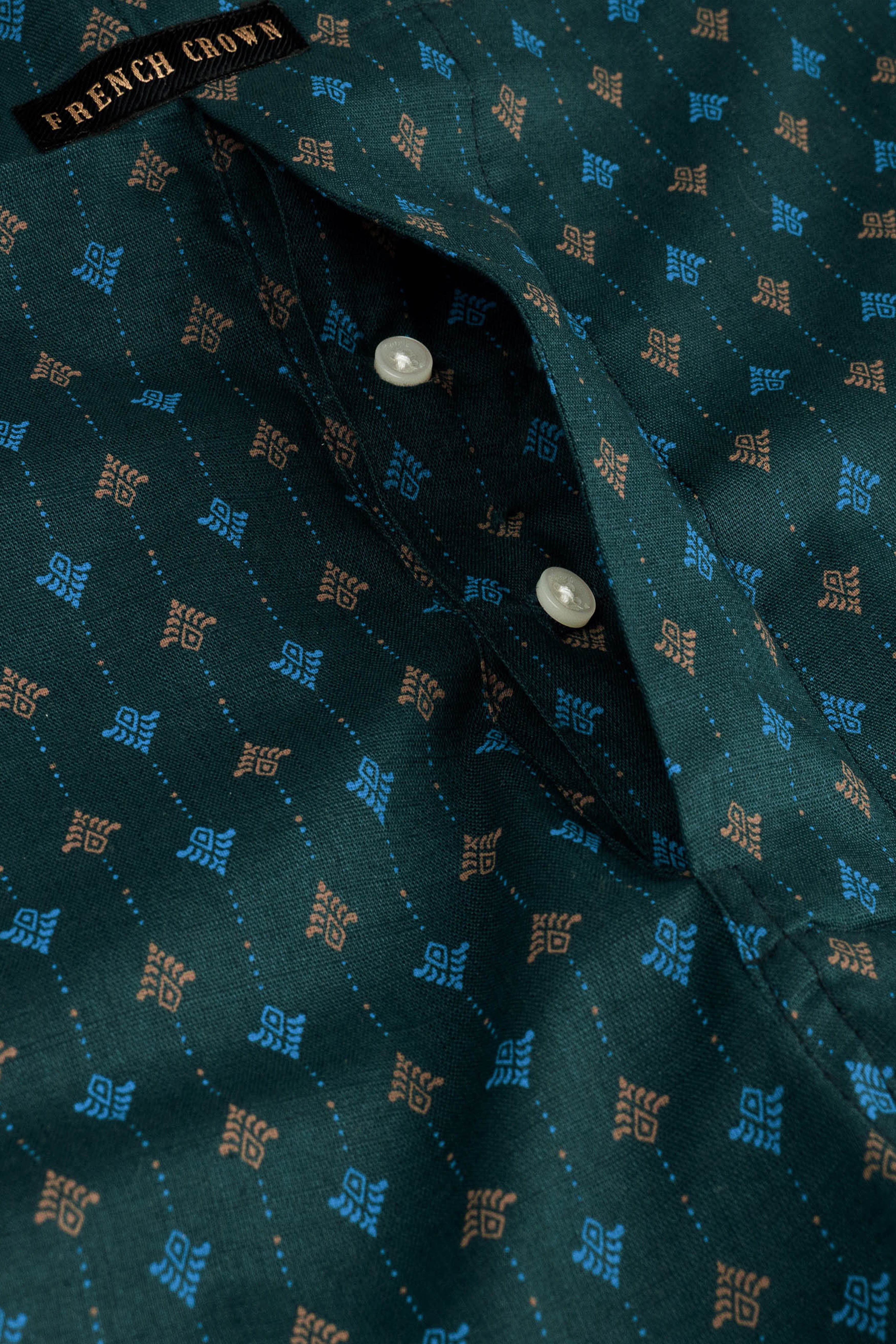 Blue Printed Premium Cotton Boxer
