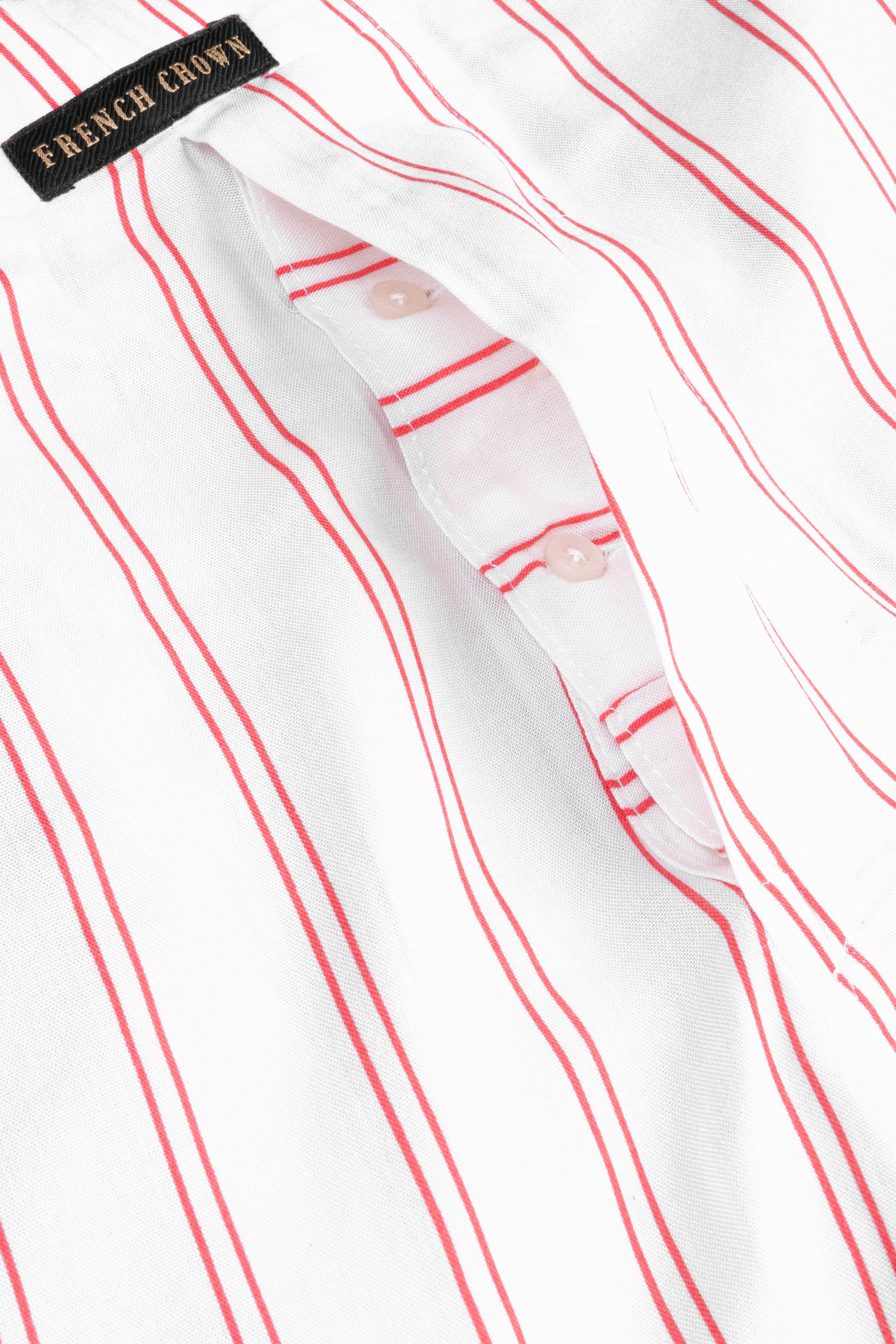 Bright White Striped Premium Tencel Boxer