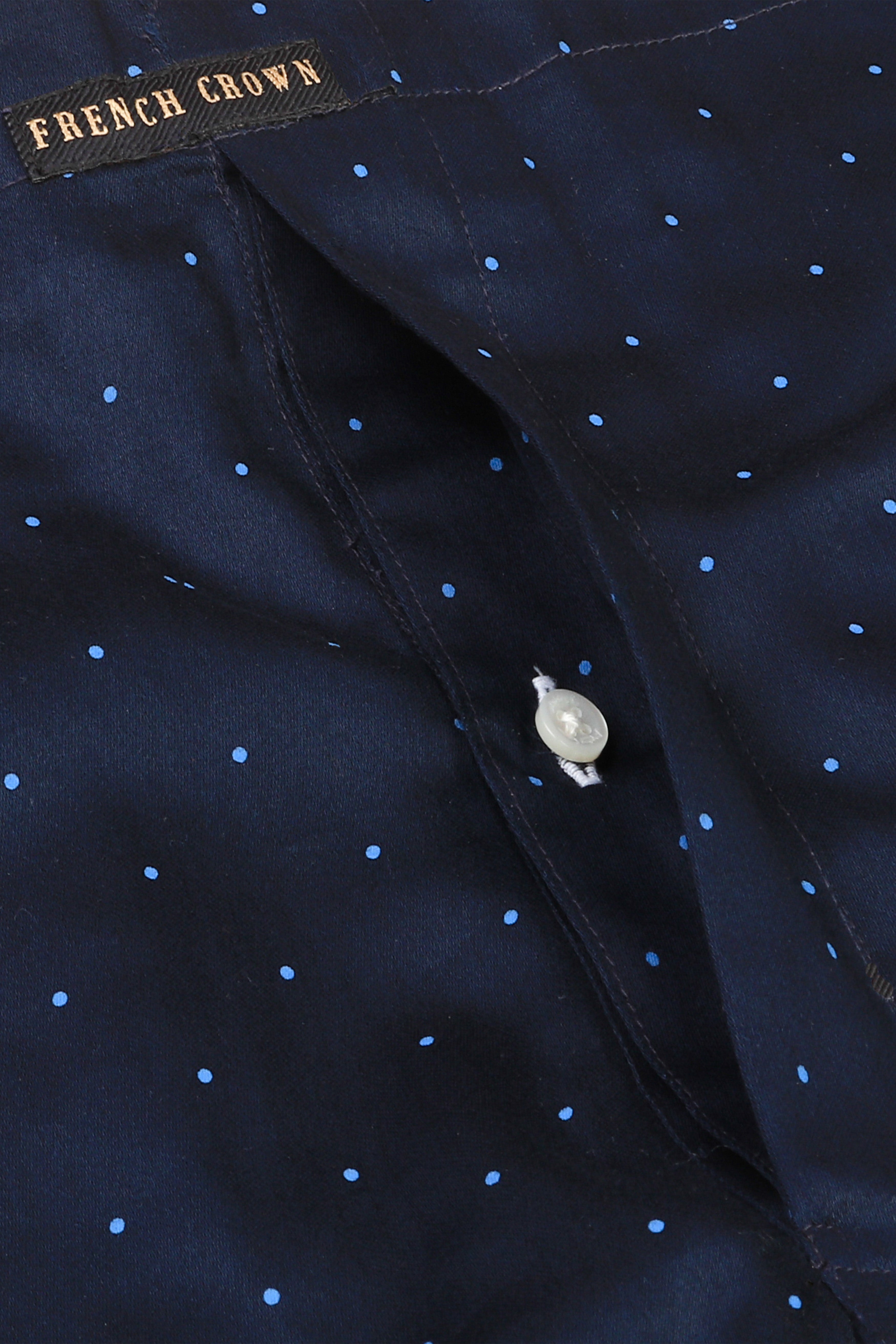 Navy Dotted Printed Premium Cotton Boxer