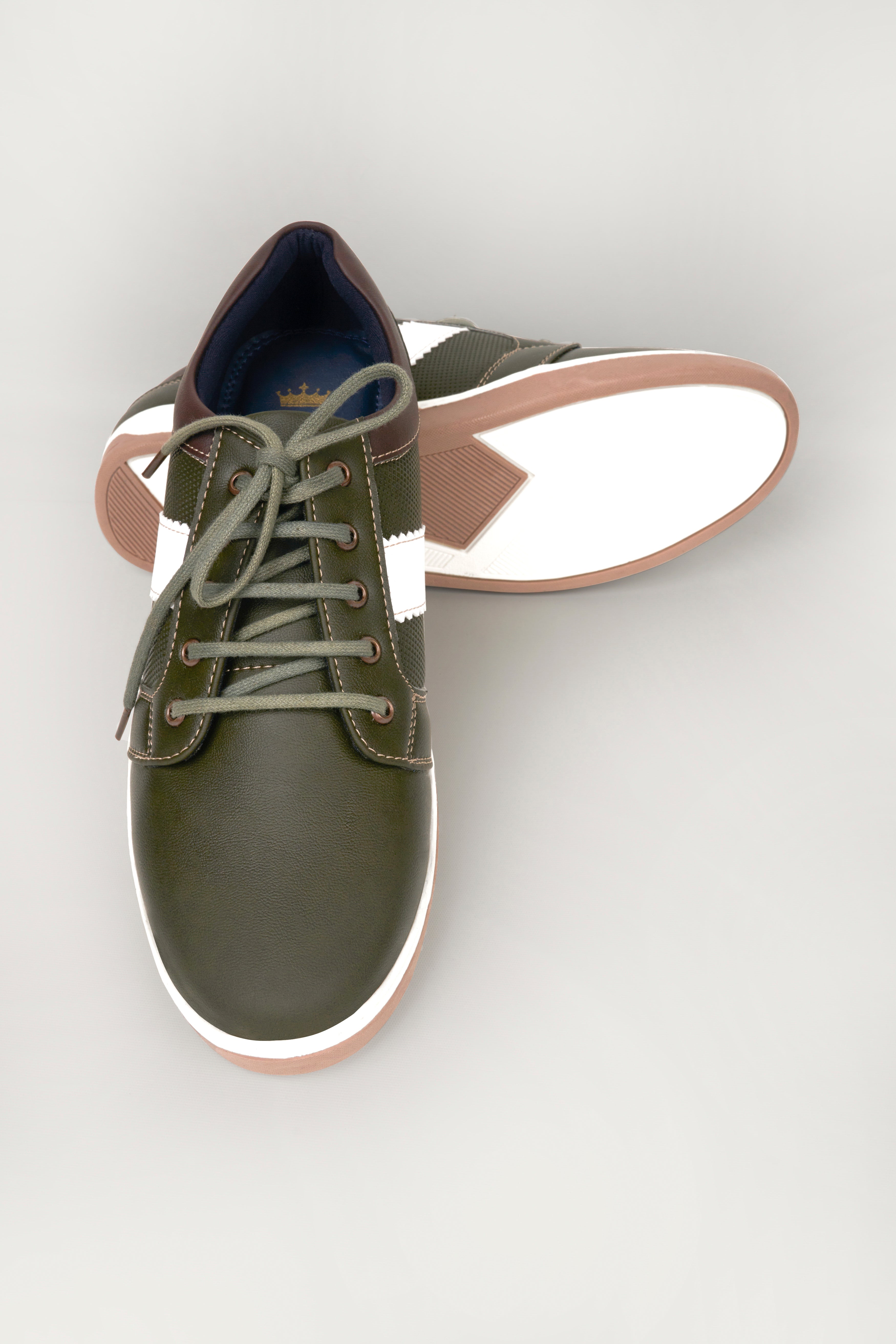 Dark Green Vegan Leather Derby Shoes FT118-6, FT118-7, FT118-8, FT118-9, FT118-10, FT118-11