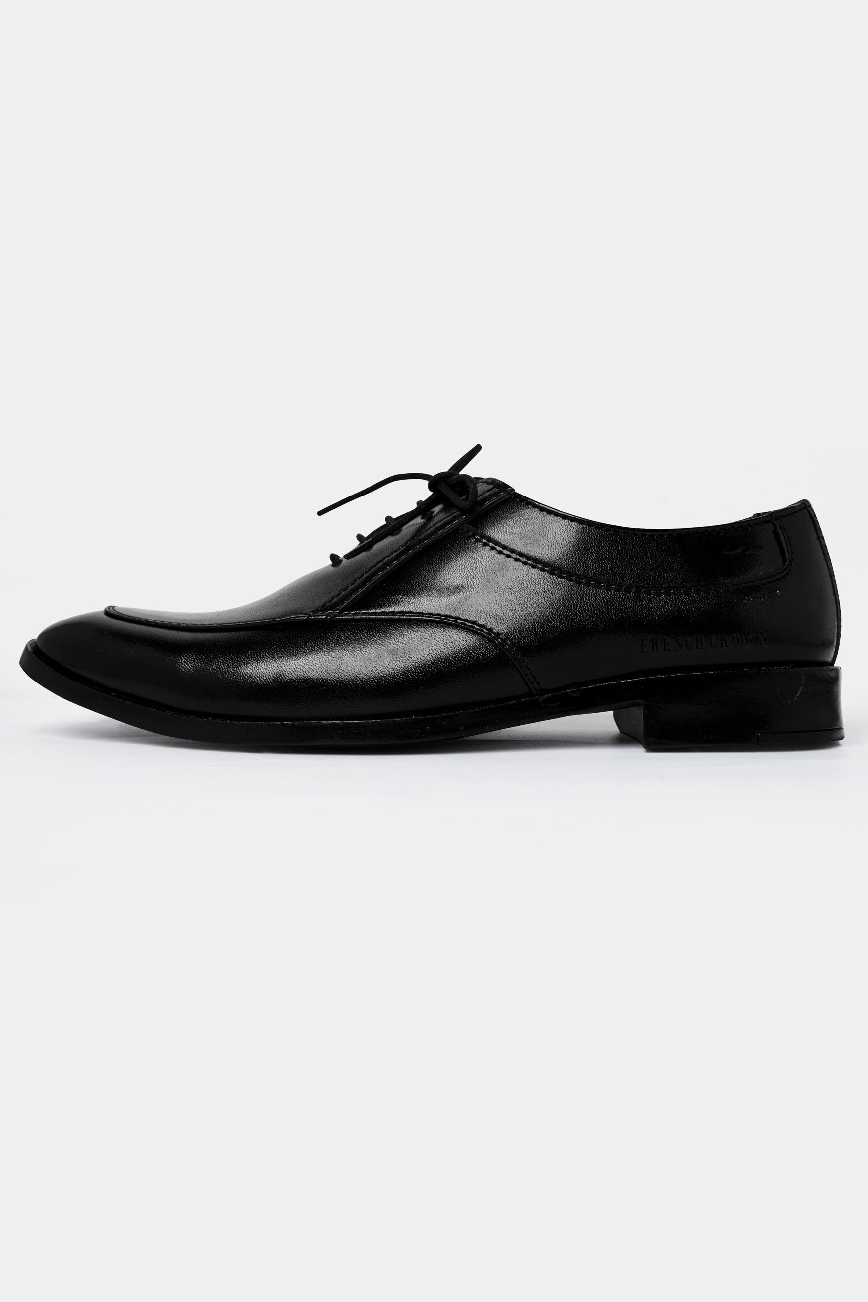 Jade Black Vegan Leather Premium Oxford Shoes for Men