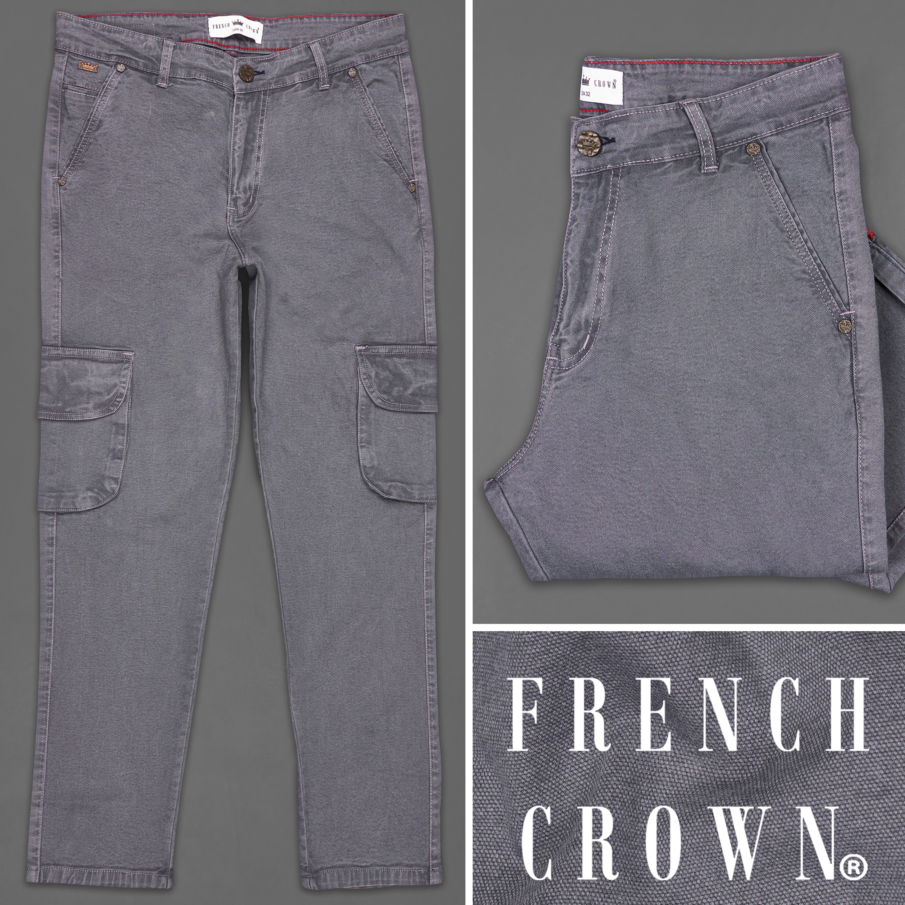 Denver Denim Relaxed Wide Leg Jeans Arctic Grey | French Connection UK