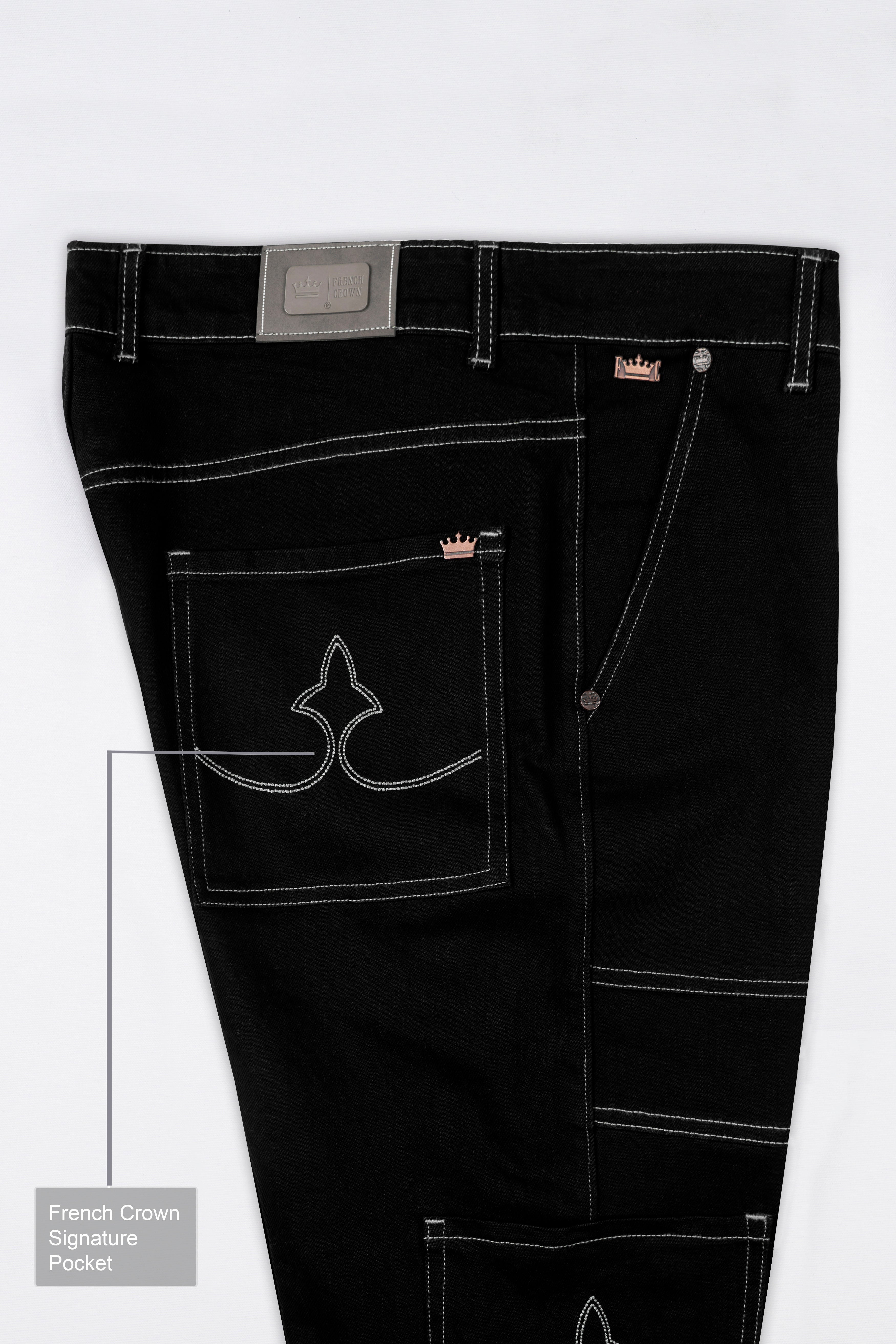 Jade Black Slim Fit Mid-Rise Clean Look Denim Jeans
