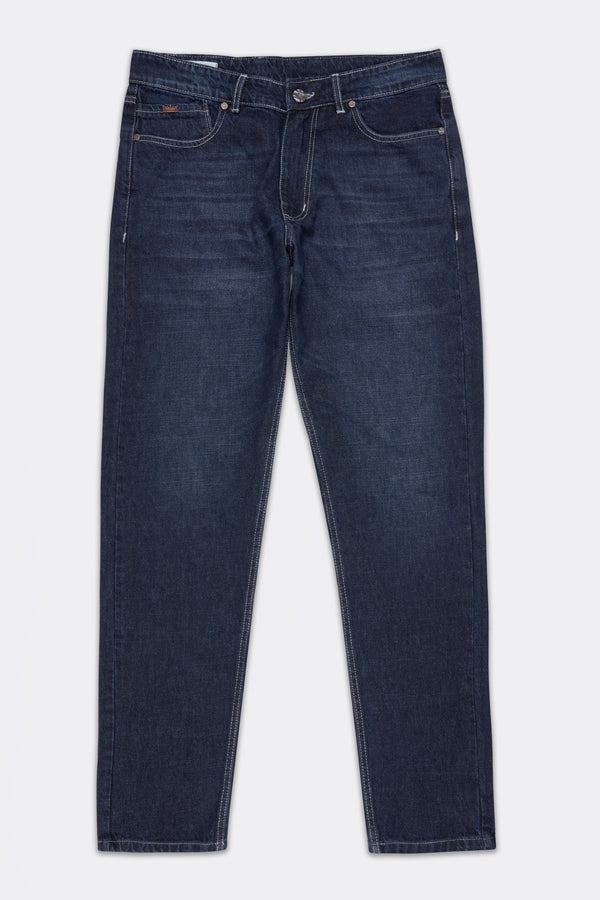 Gunmetal Blue Whiskering Wash Denim