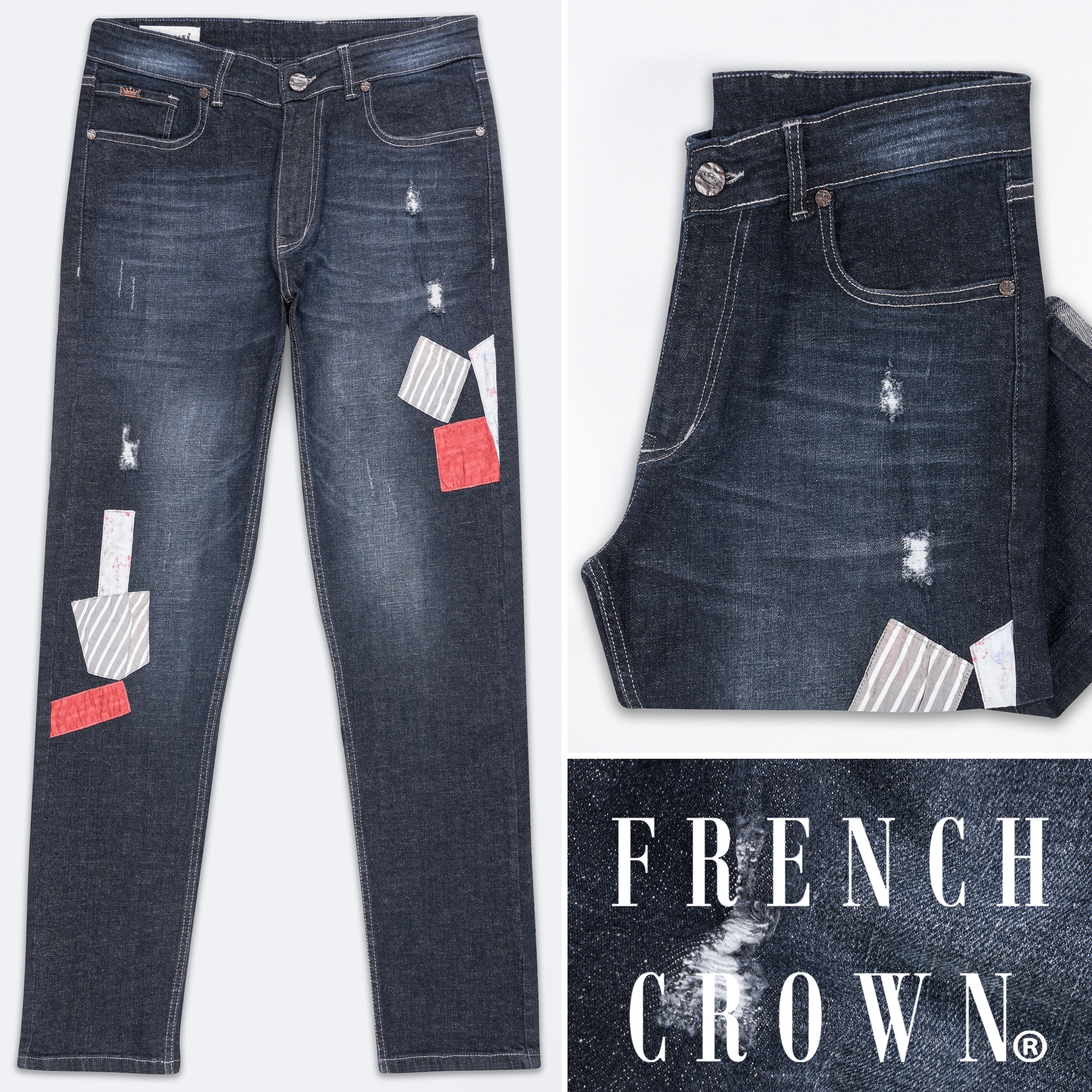 【1回着用のみ】Gradient Dye Flare Jeans black 1回着用のみ】Gradient Dye Flare Jeans black Flared High Rise Jeans