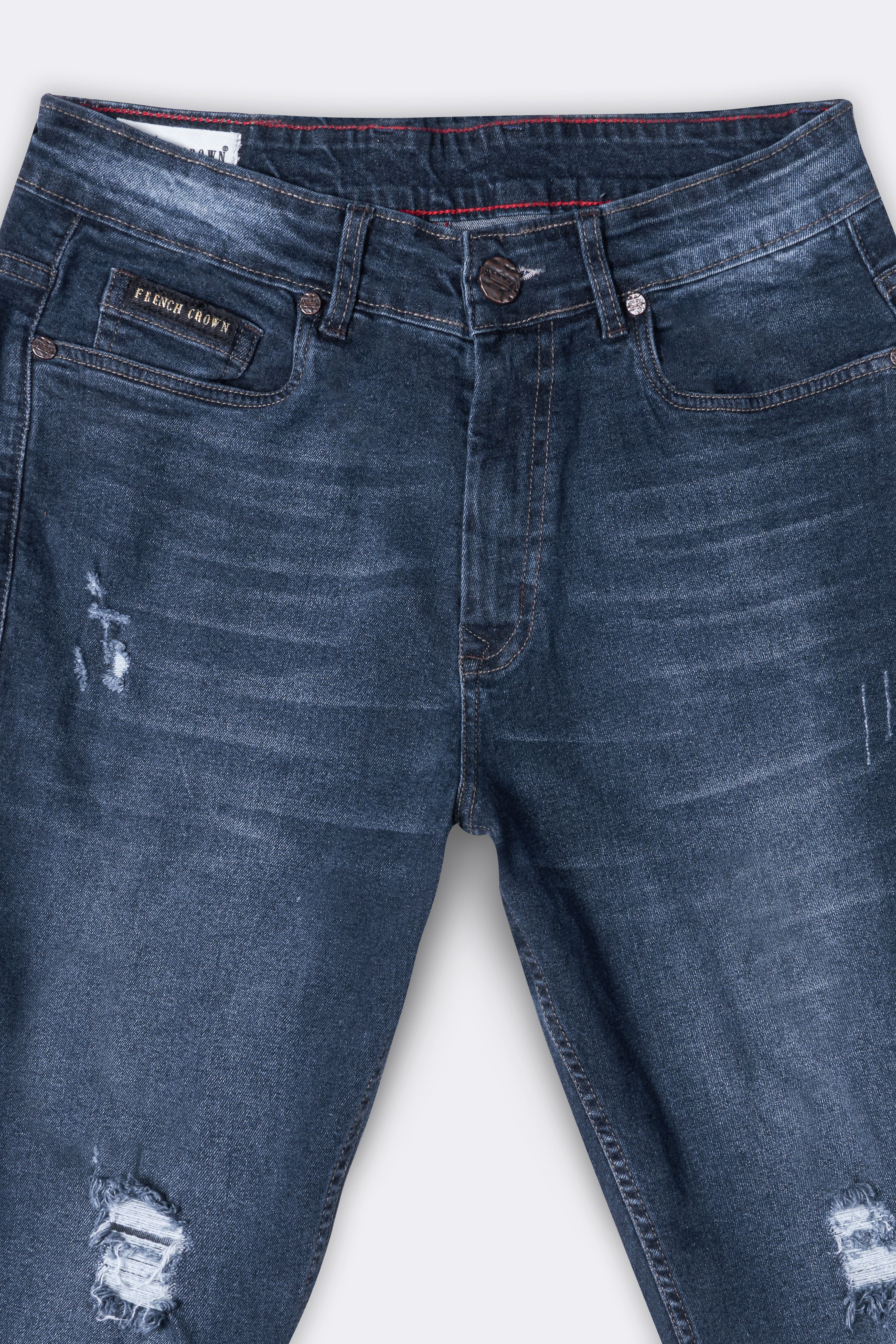 Rhino Blue Whiskering Wash Mildly Distressed Denim J265-30, J265-32, J265-34, J265-36, J265-38, J265-40