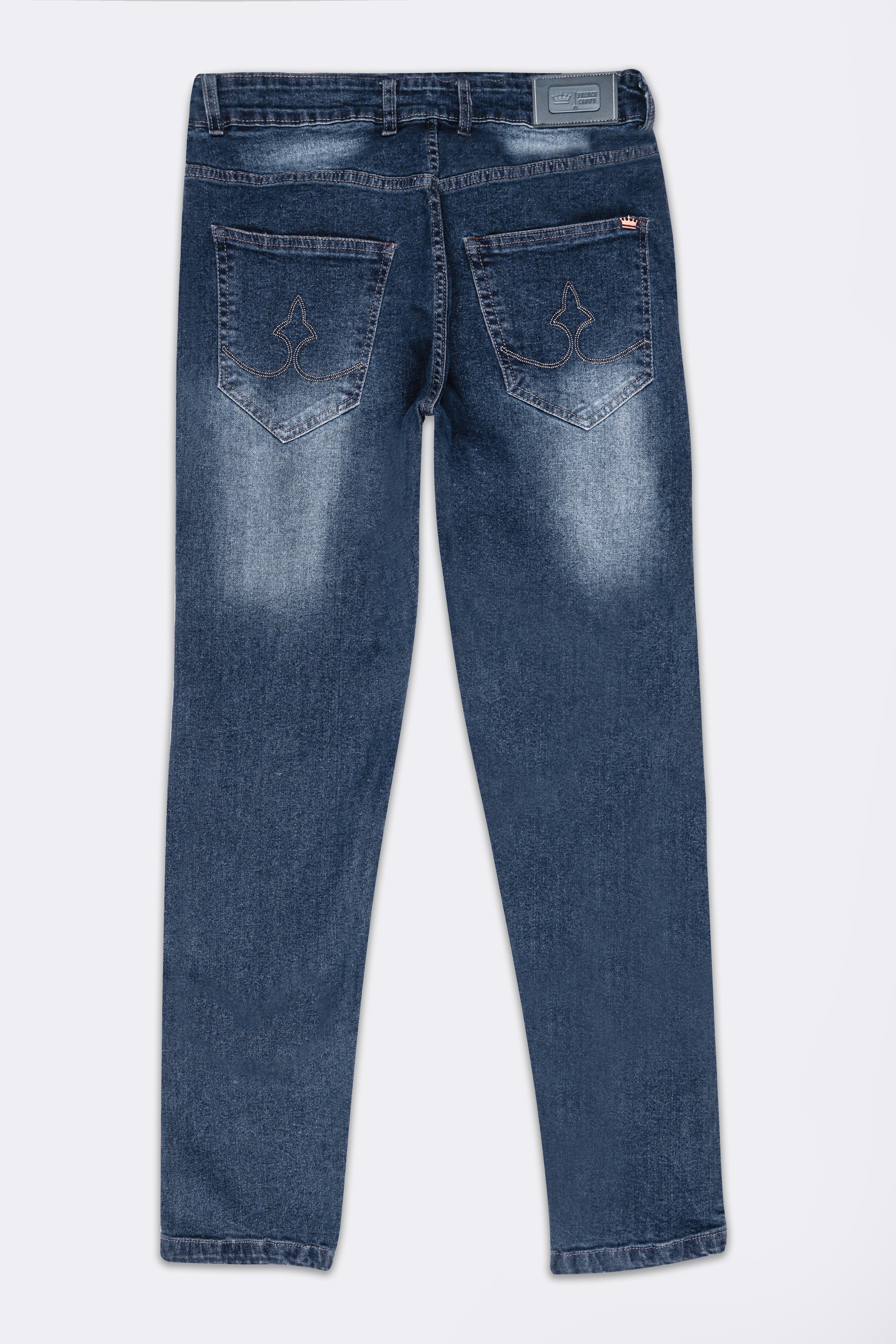 Rhino Blue Whiskering Wash Mildly Distressed Denim J265-30, J265-32, J265-34, J265-36, J265-38, J265-40