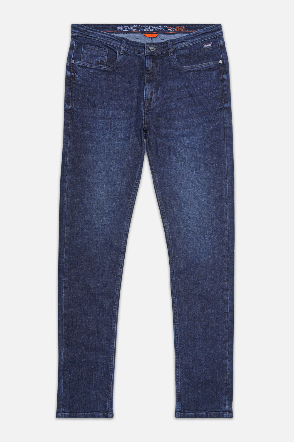 RHINO BLUE WHISKERING WASH STRETCHABLE DENIM