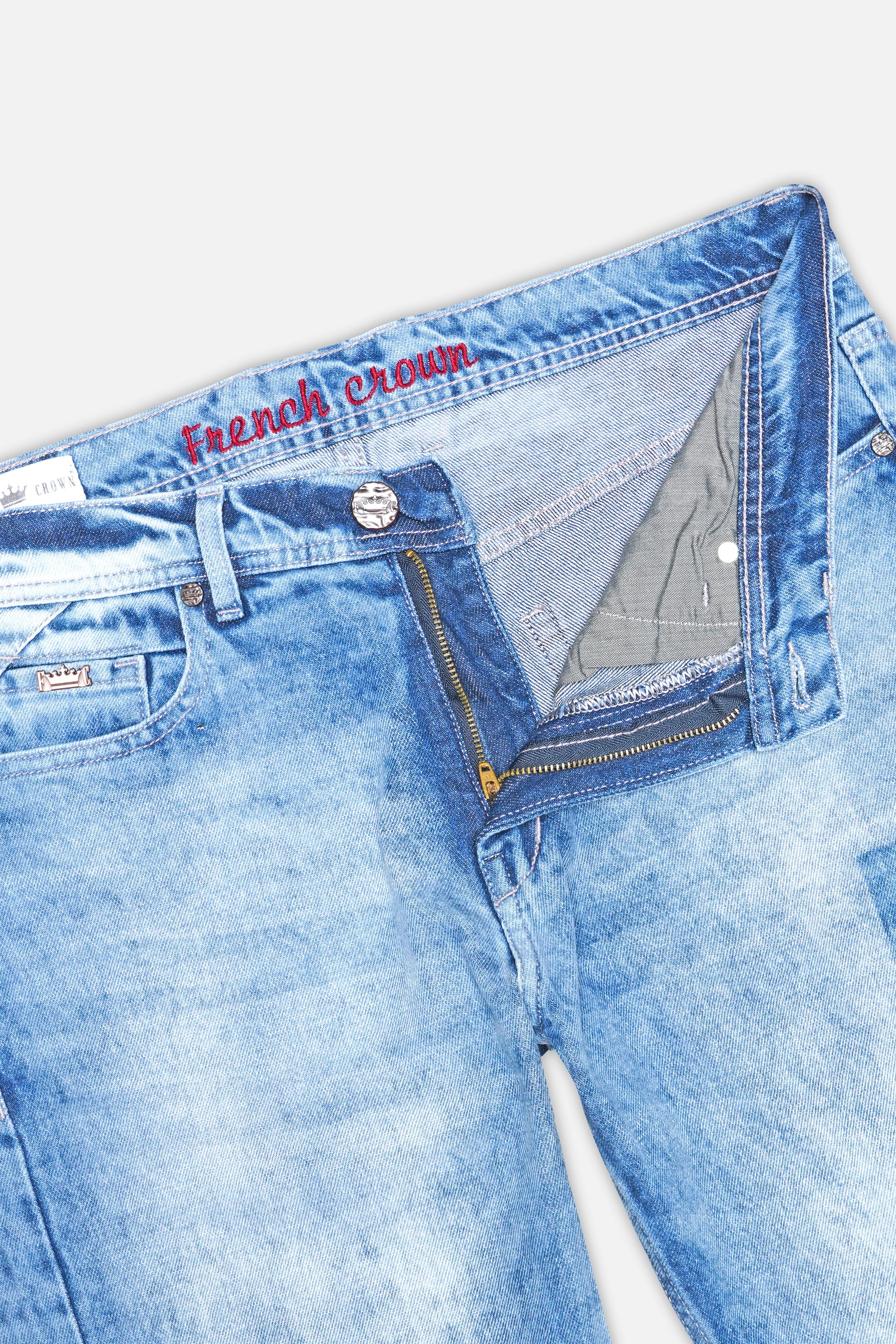 Glacier Blue Washed Denim