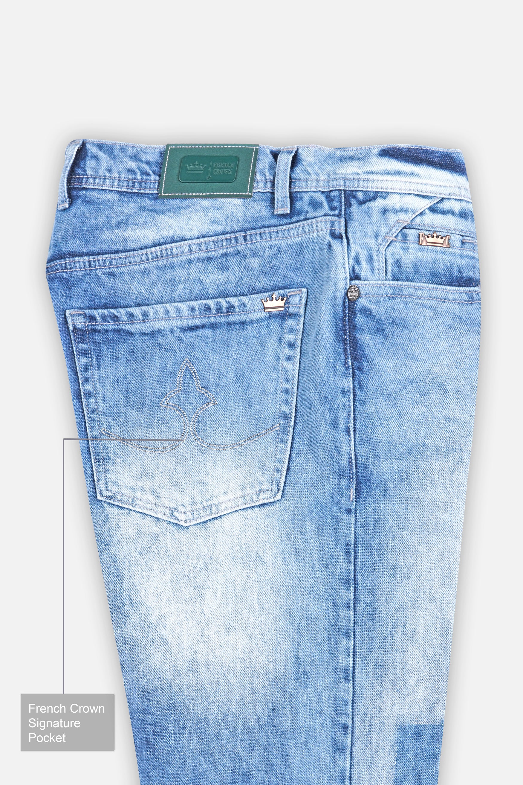 Glacier Blue Washed Denim