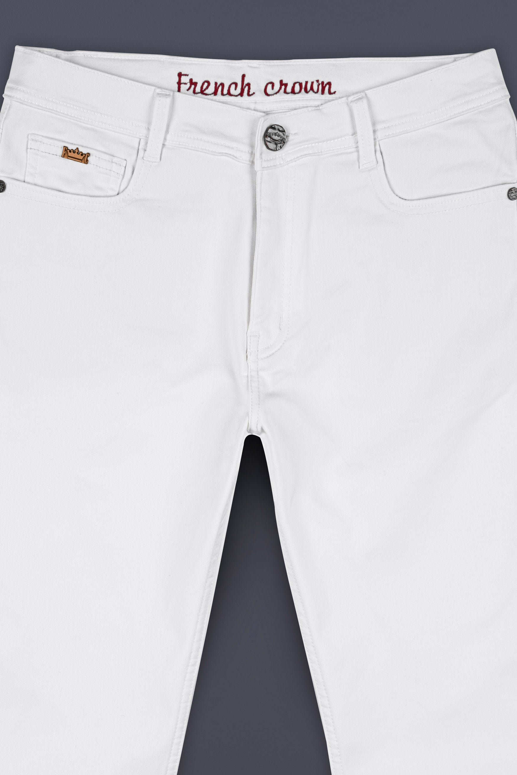 Bright White Clean Look Stretchable Denim