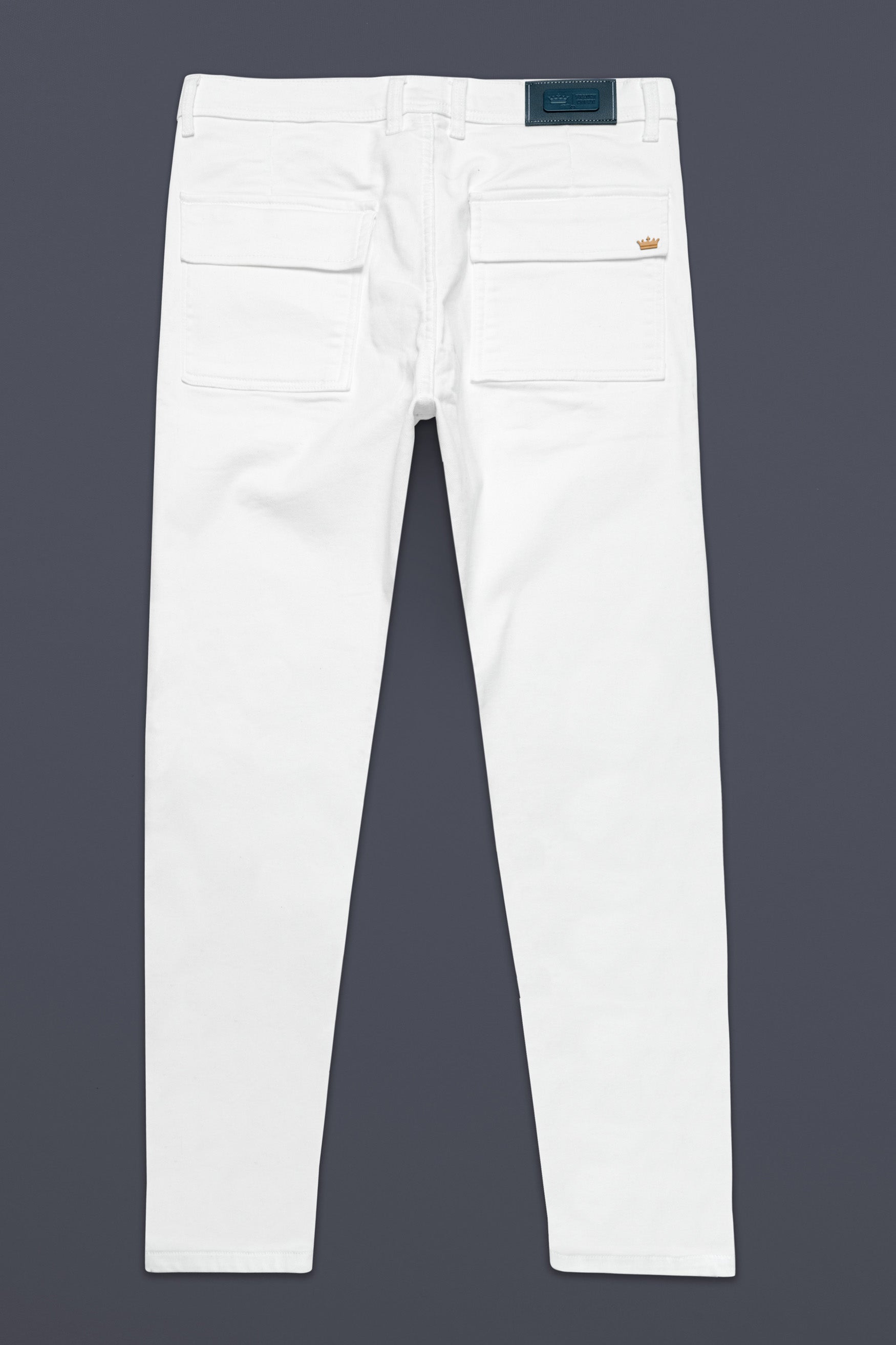Bright White Slim Fit Mid-Rise Clean Look Denim Jeans