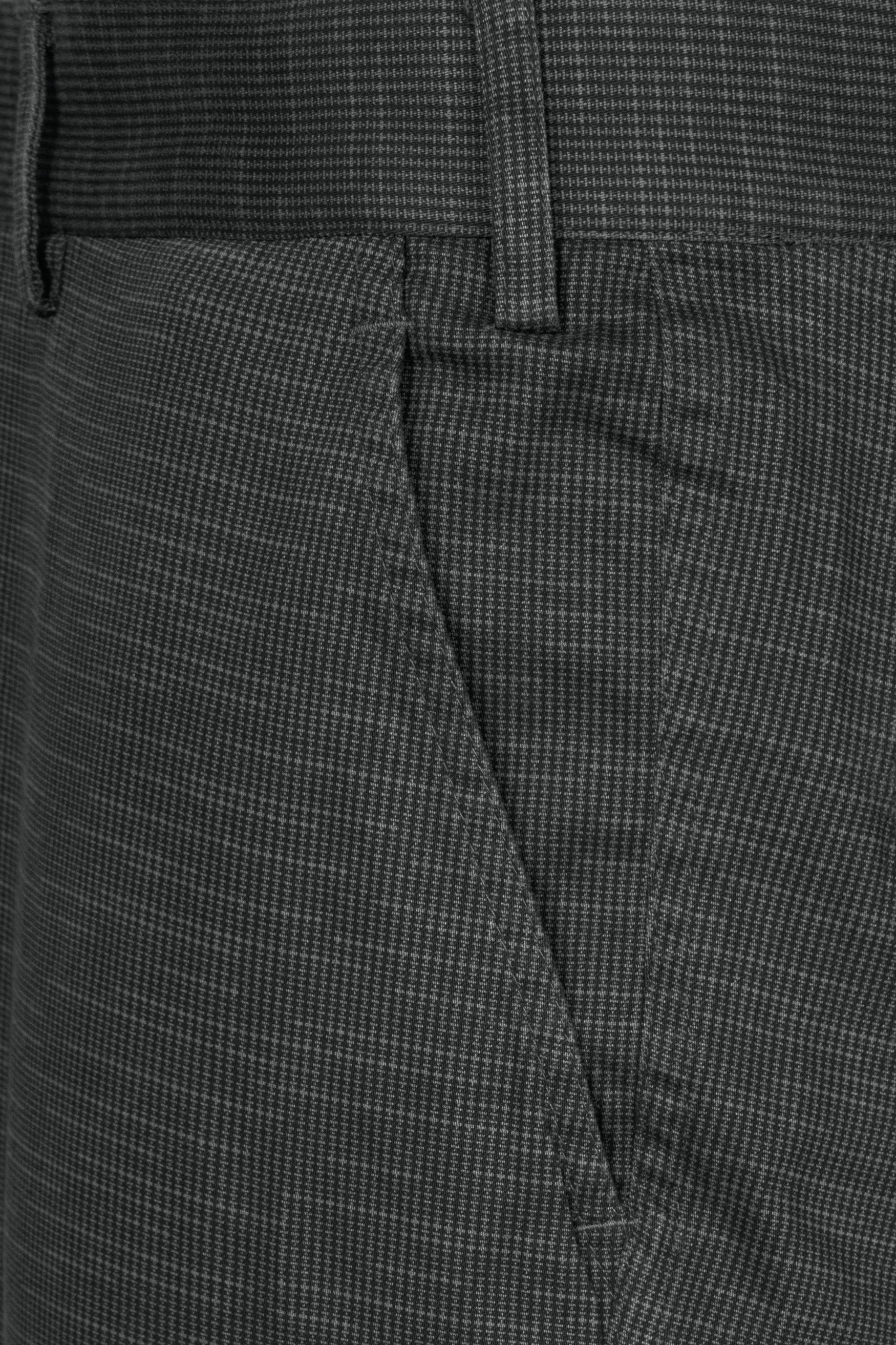 Tuatara Gray Textured Premium Cotton Chinos Pant