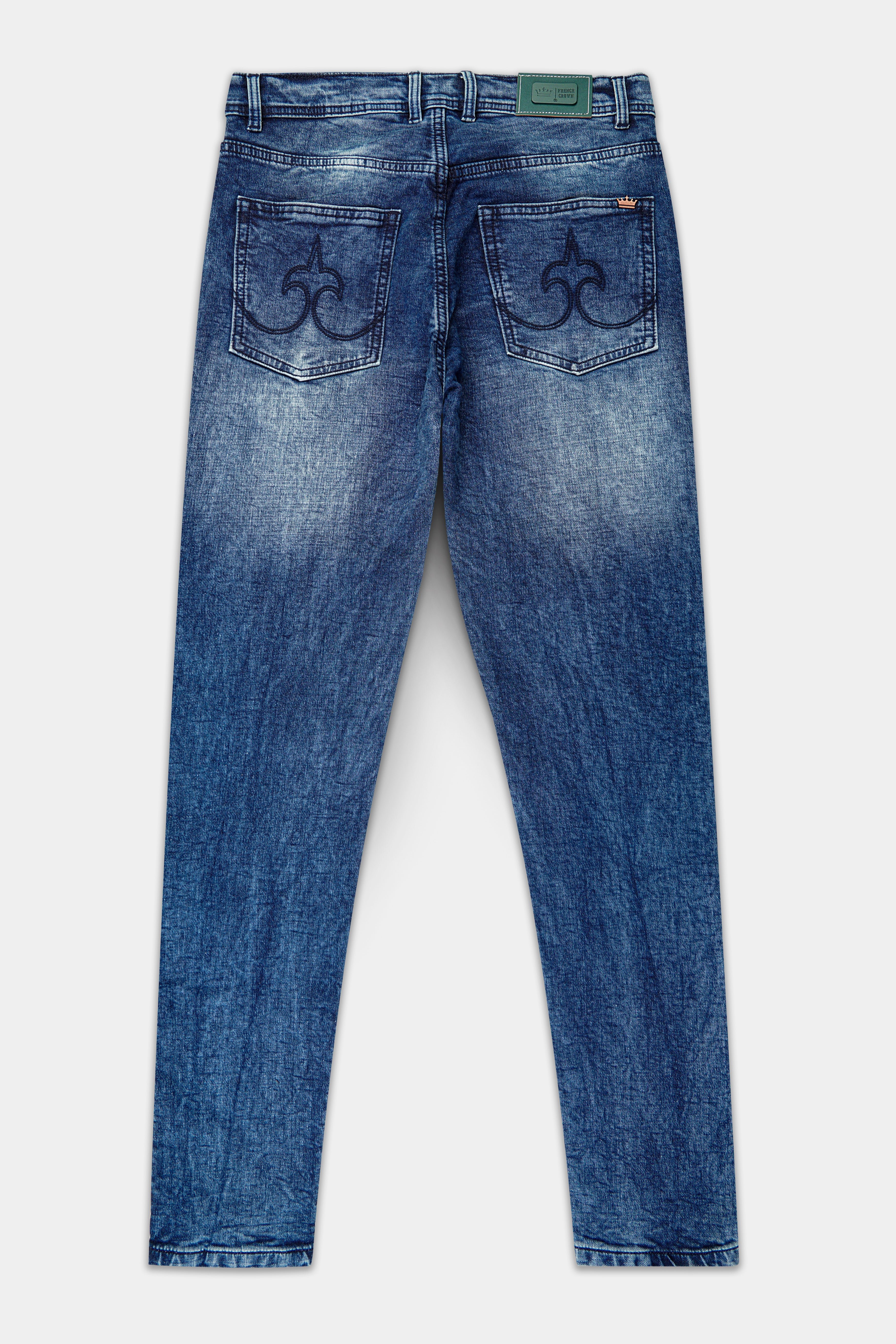 Dianne Blue Whiskering Washed Stretchable Denim