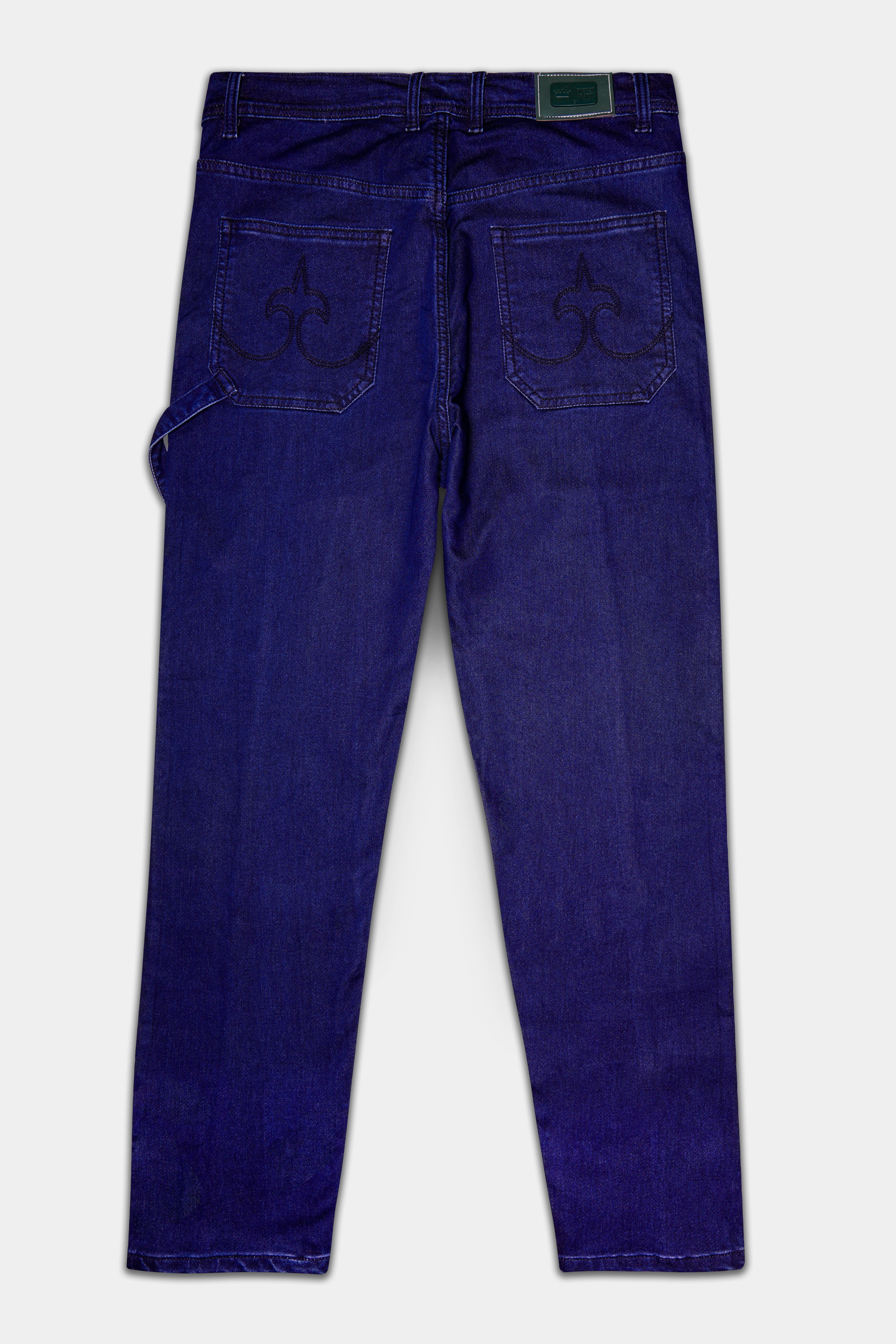 Midnight Blue Regular Fit Mid-Rise Clean Look Denim Jeans