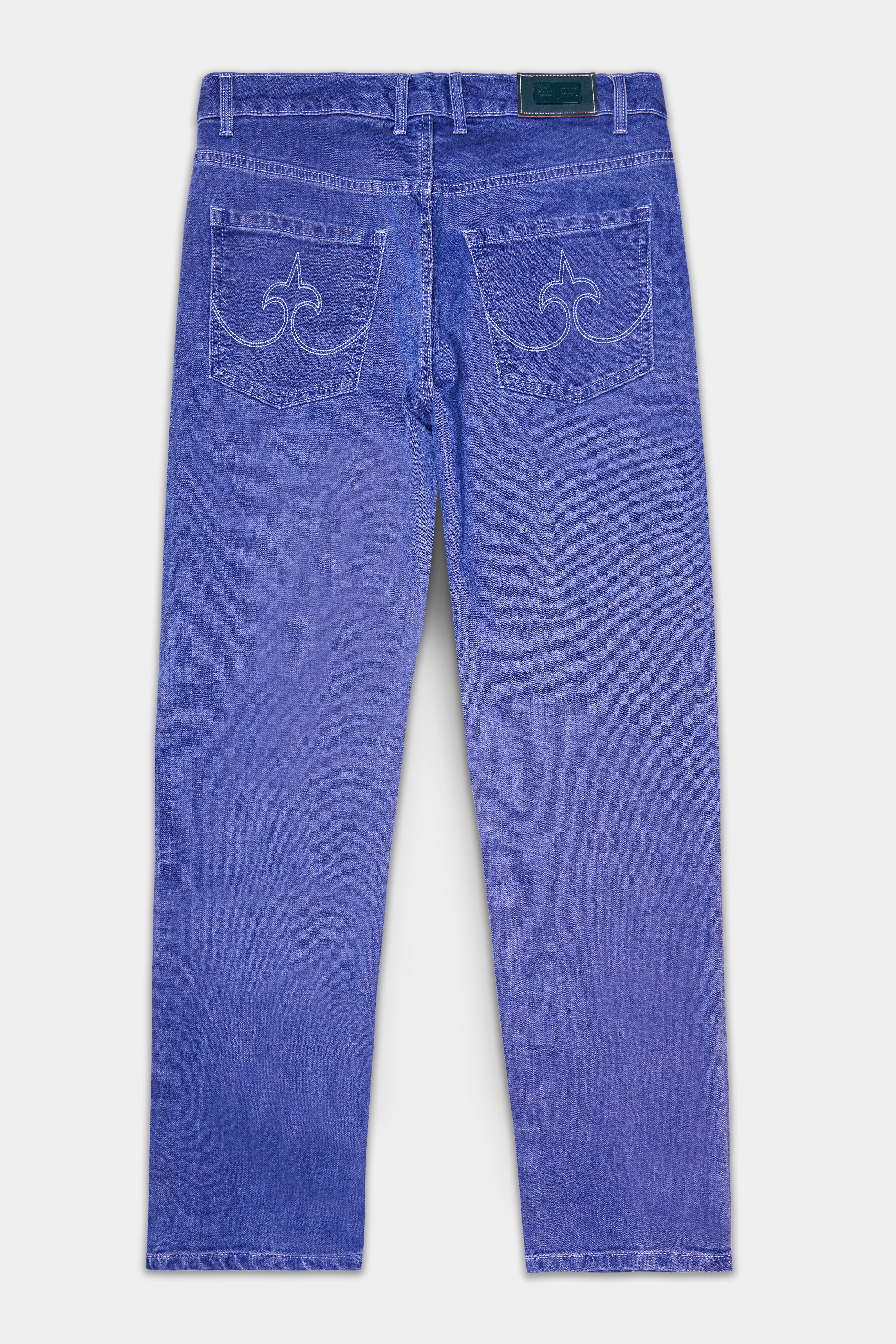 Chambray Blue Rinse Washed Stretchable Denim