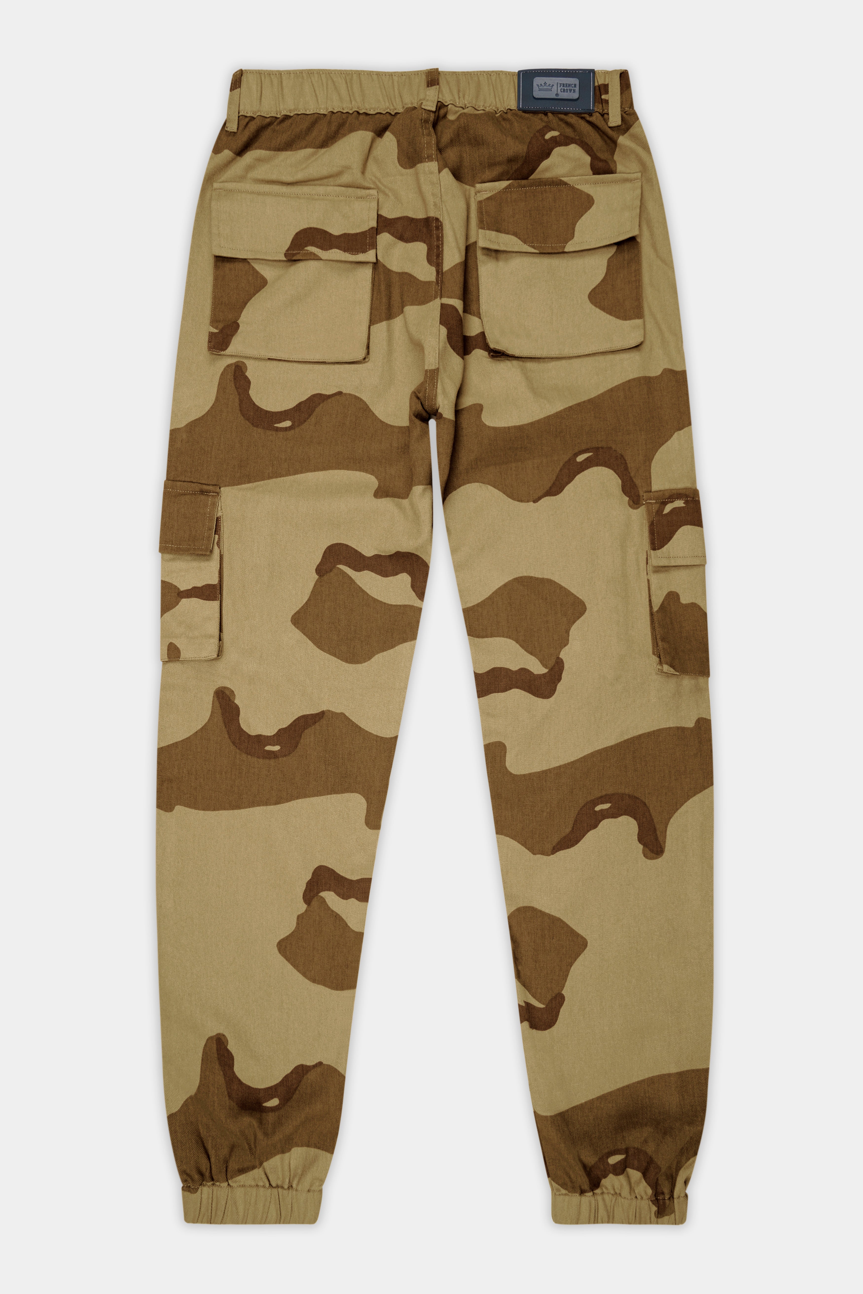 Irish Brown And Domino Cream Camouflage Cargo Pant
