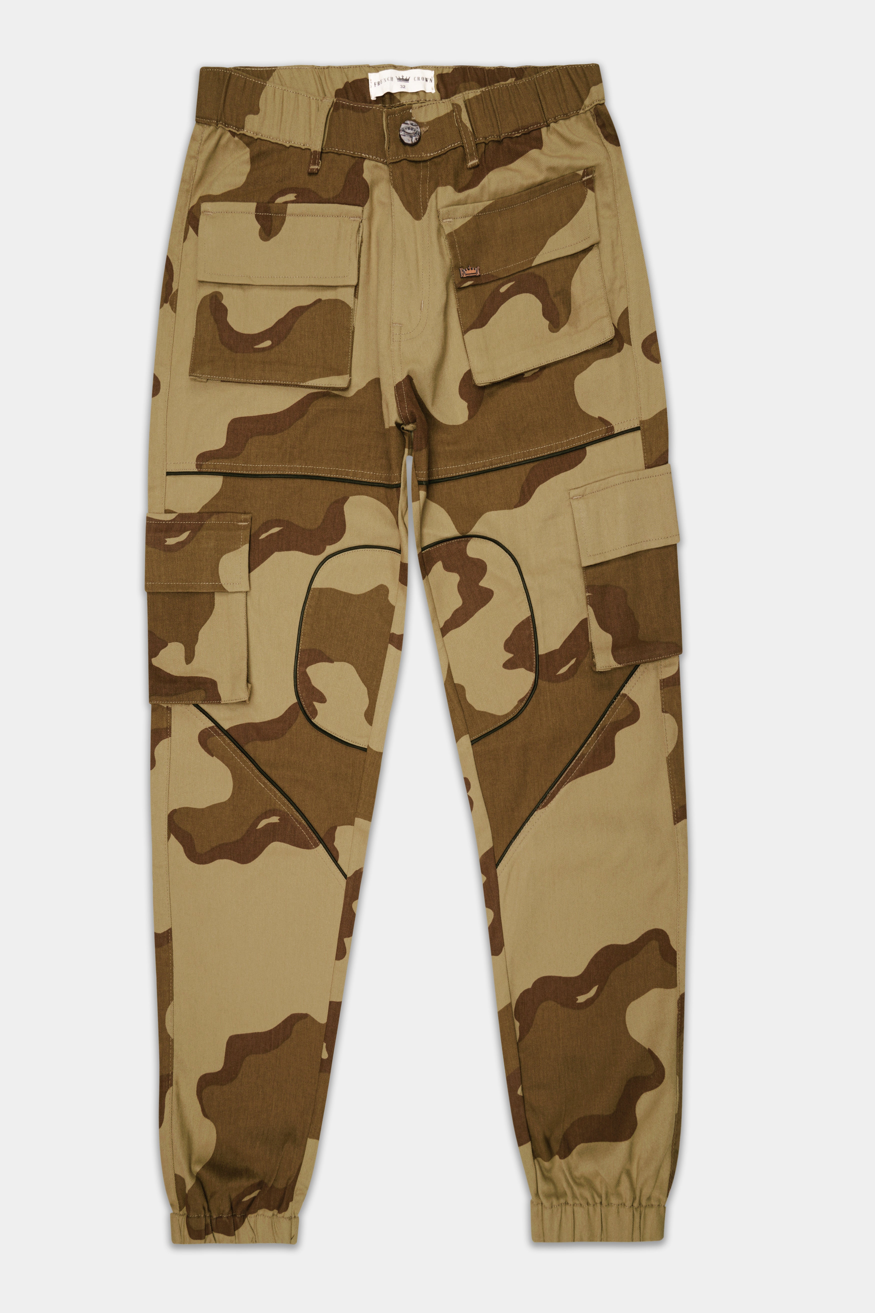 Domino Cream And lrish Brown Camouflage Cargo Pant