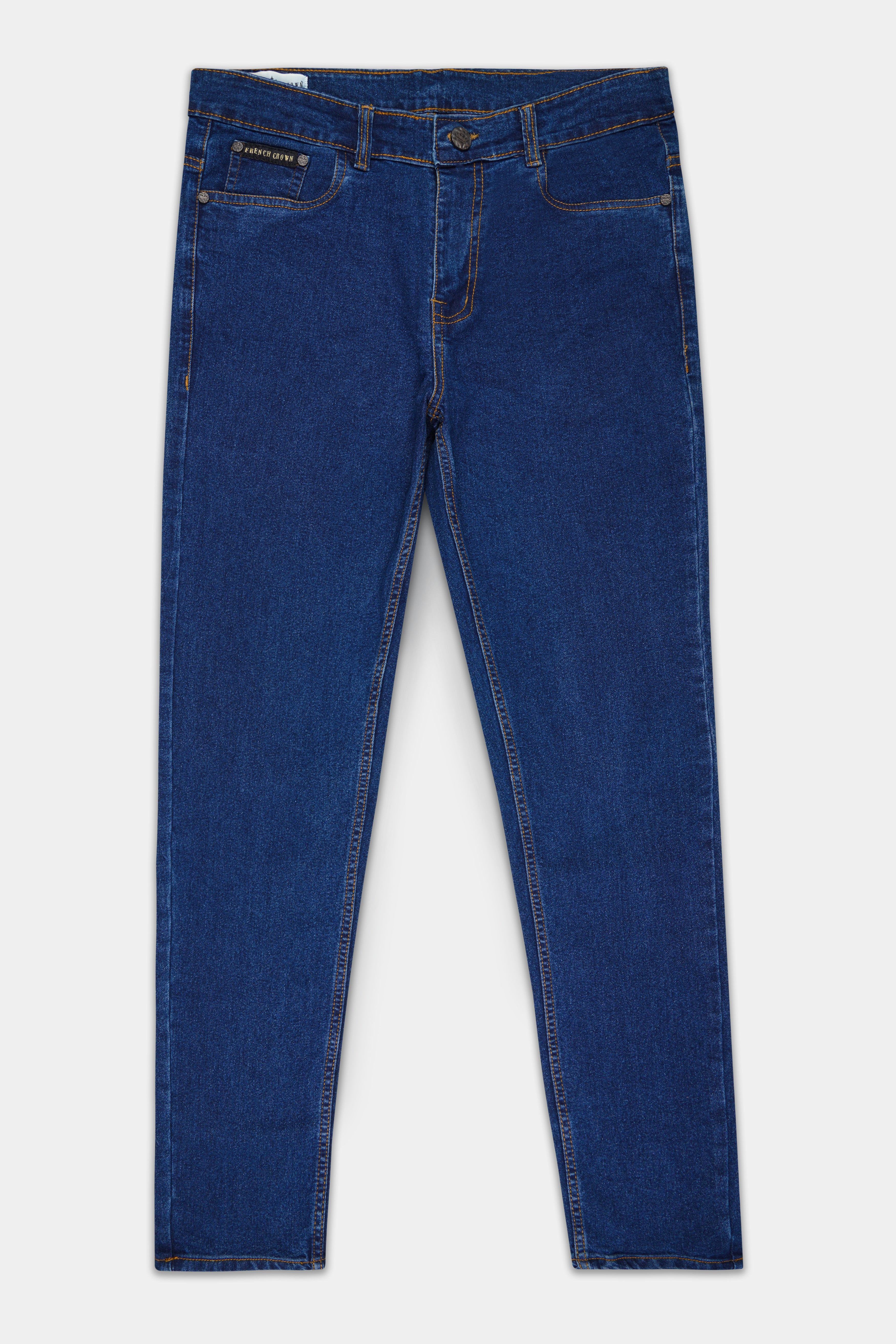 Blue Whale Slim Fit Mid-Rise Clean Look Stretchable Denim