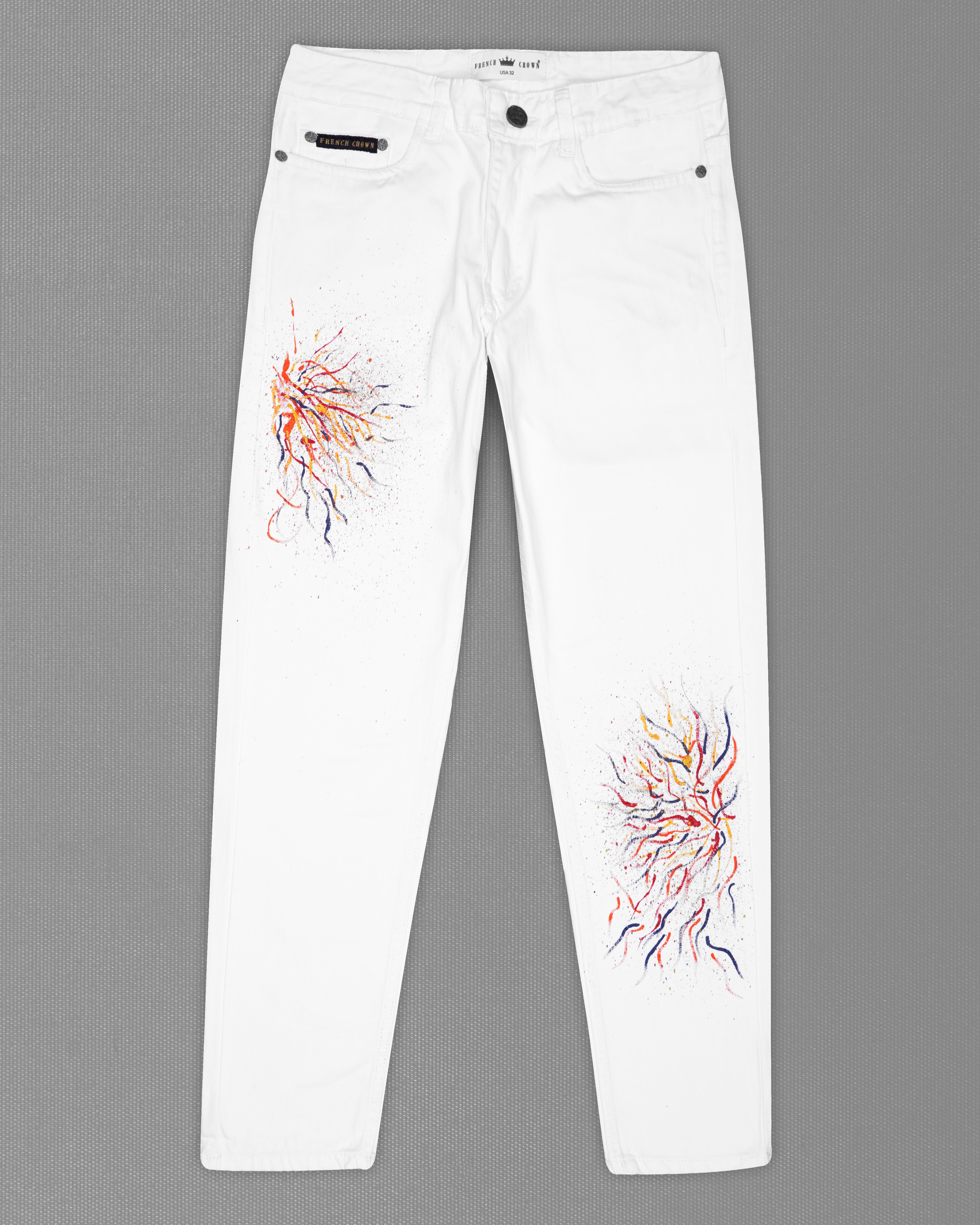 Hand store Painted Denim Jeans