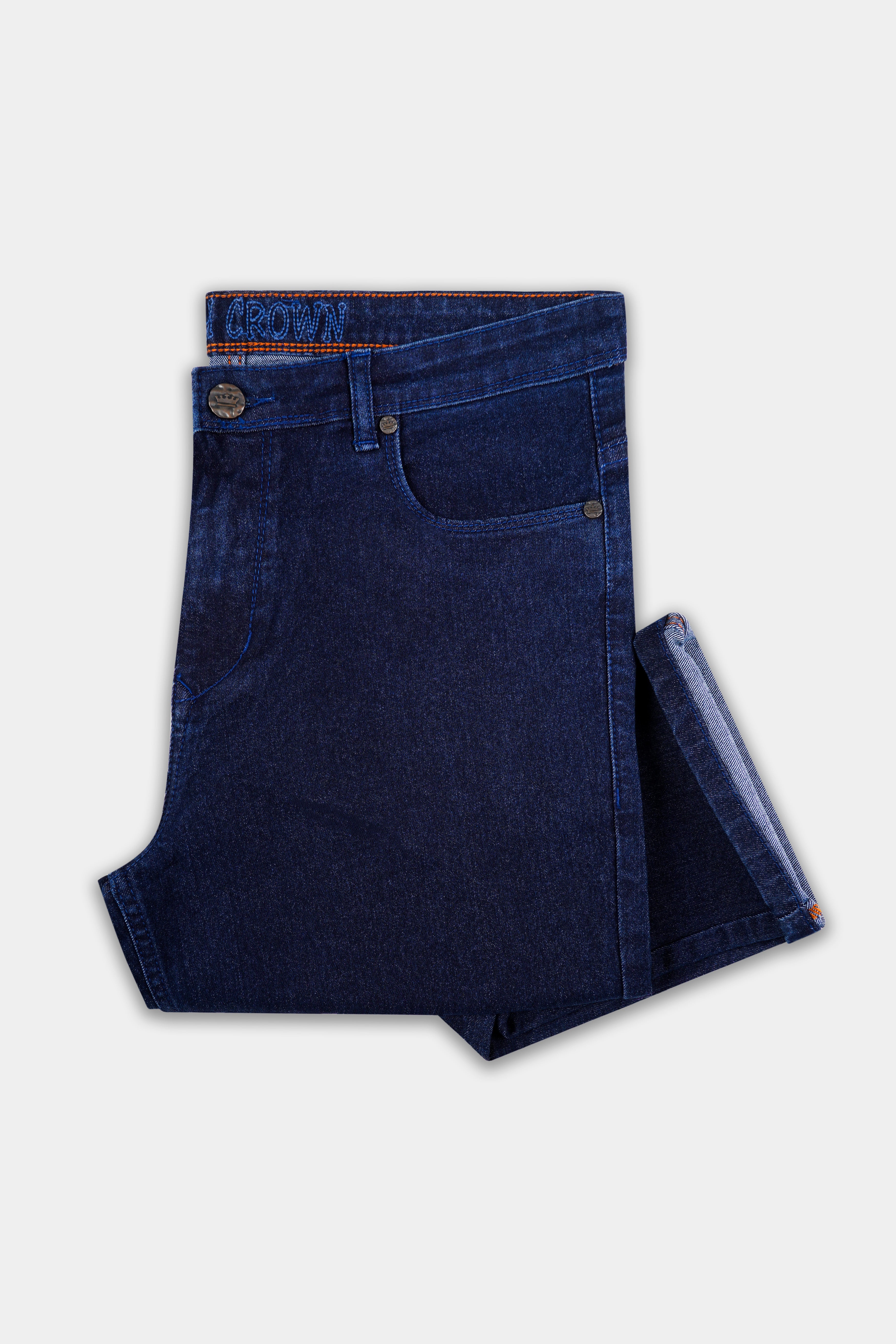 Haiti Blue Clean Look Stretchable Denim