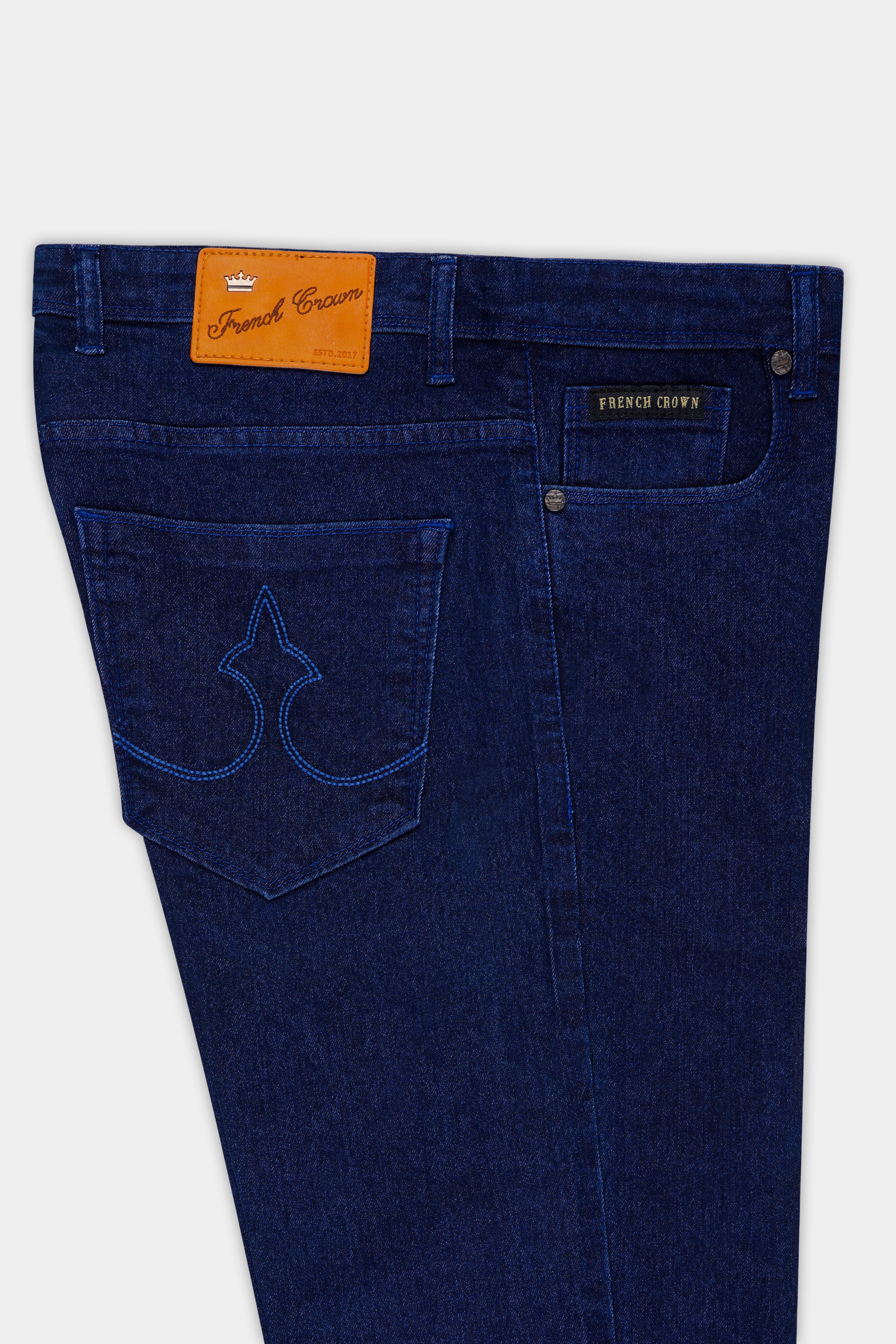 Haiti Blue Clean Look Stretchable Denim