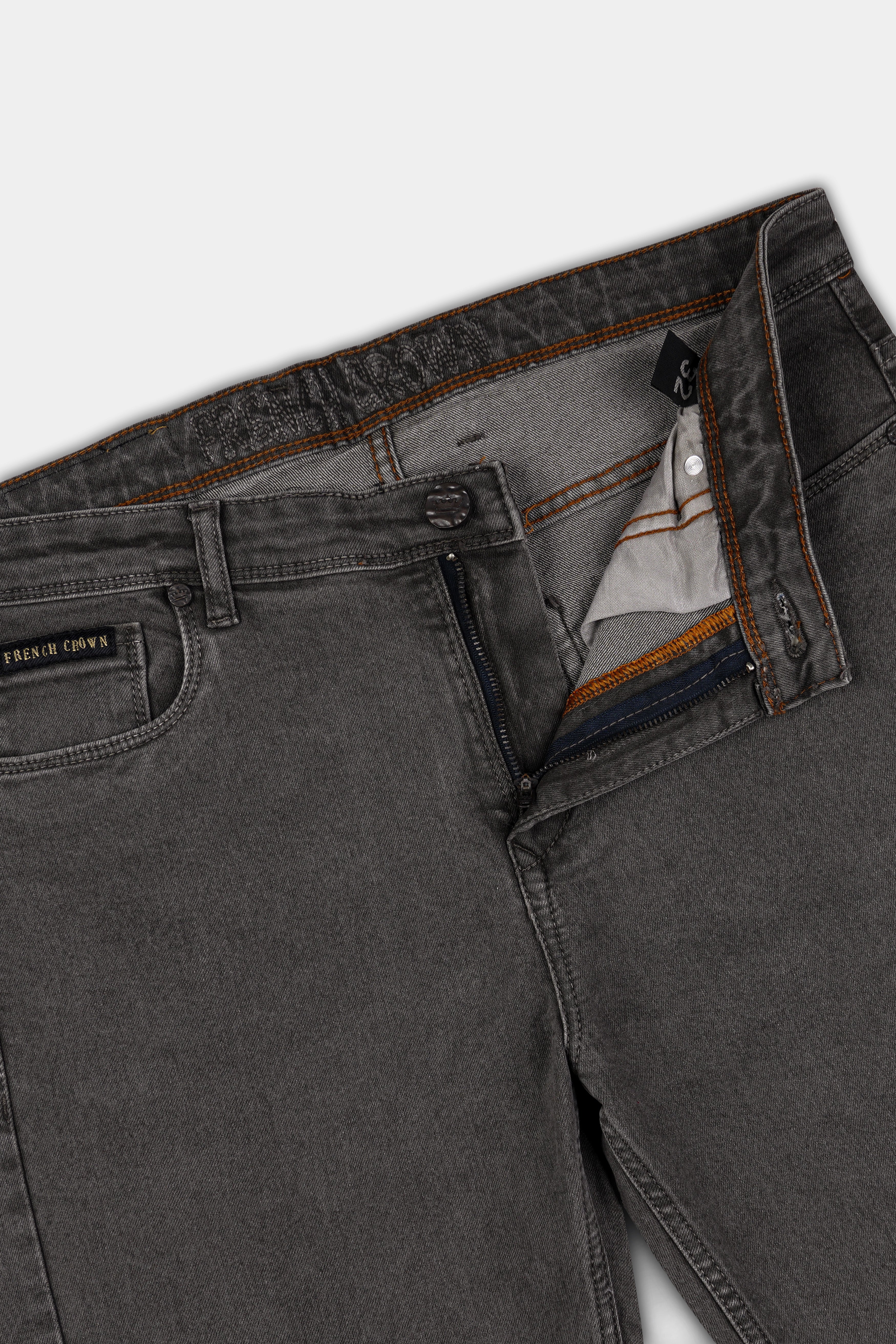 Tapa Gray Rinsed Clean Look Stretchable Denim