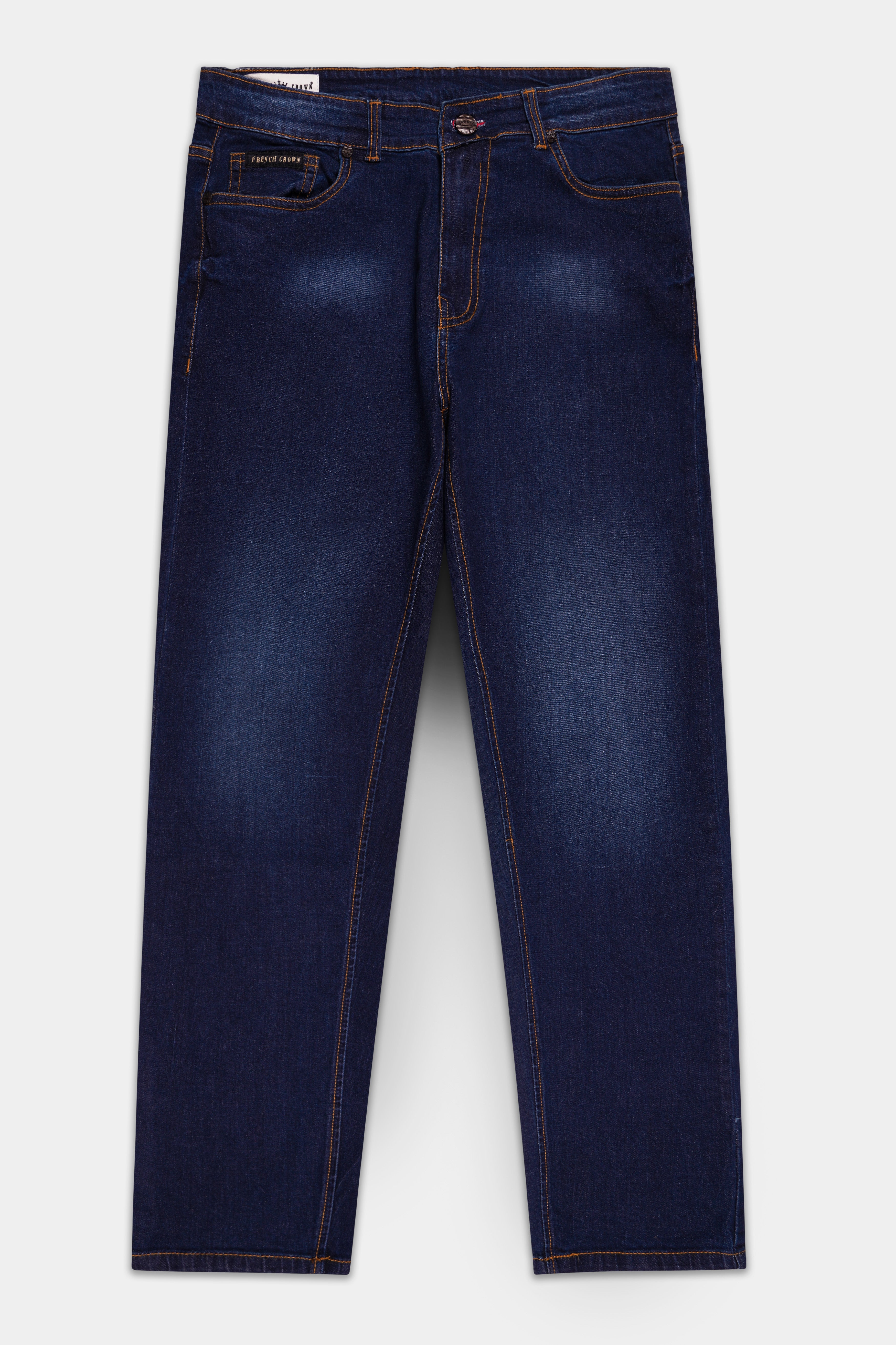 Martinique Blue Washed Clean Look Stretchable Denim