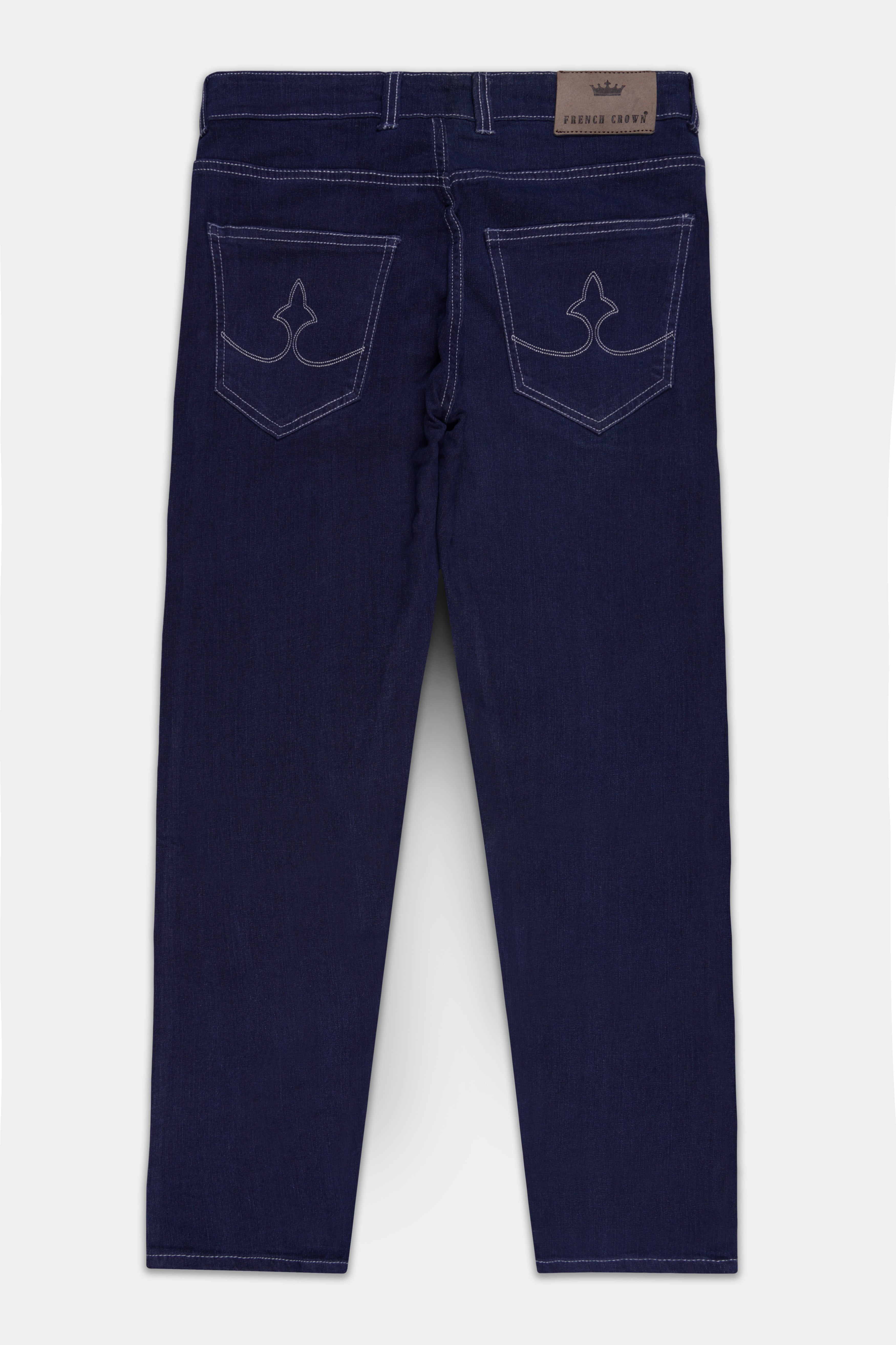 Firefly Blue Rinse Wash Clean Look Stretchable Denim