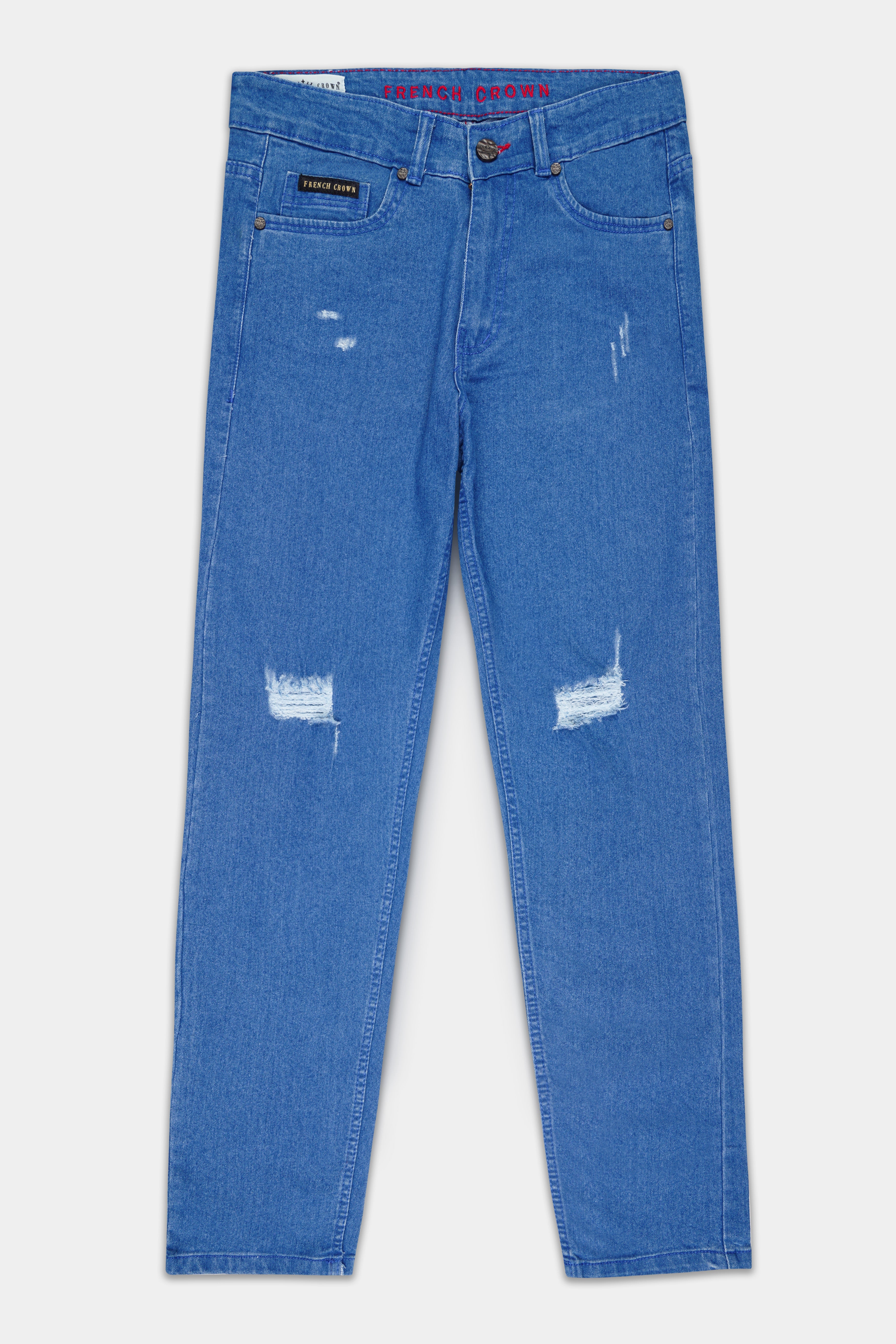 Matisse Blue Mildly Distressed Rinse Wash Stretchable Denim