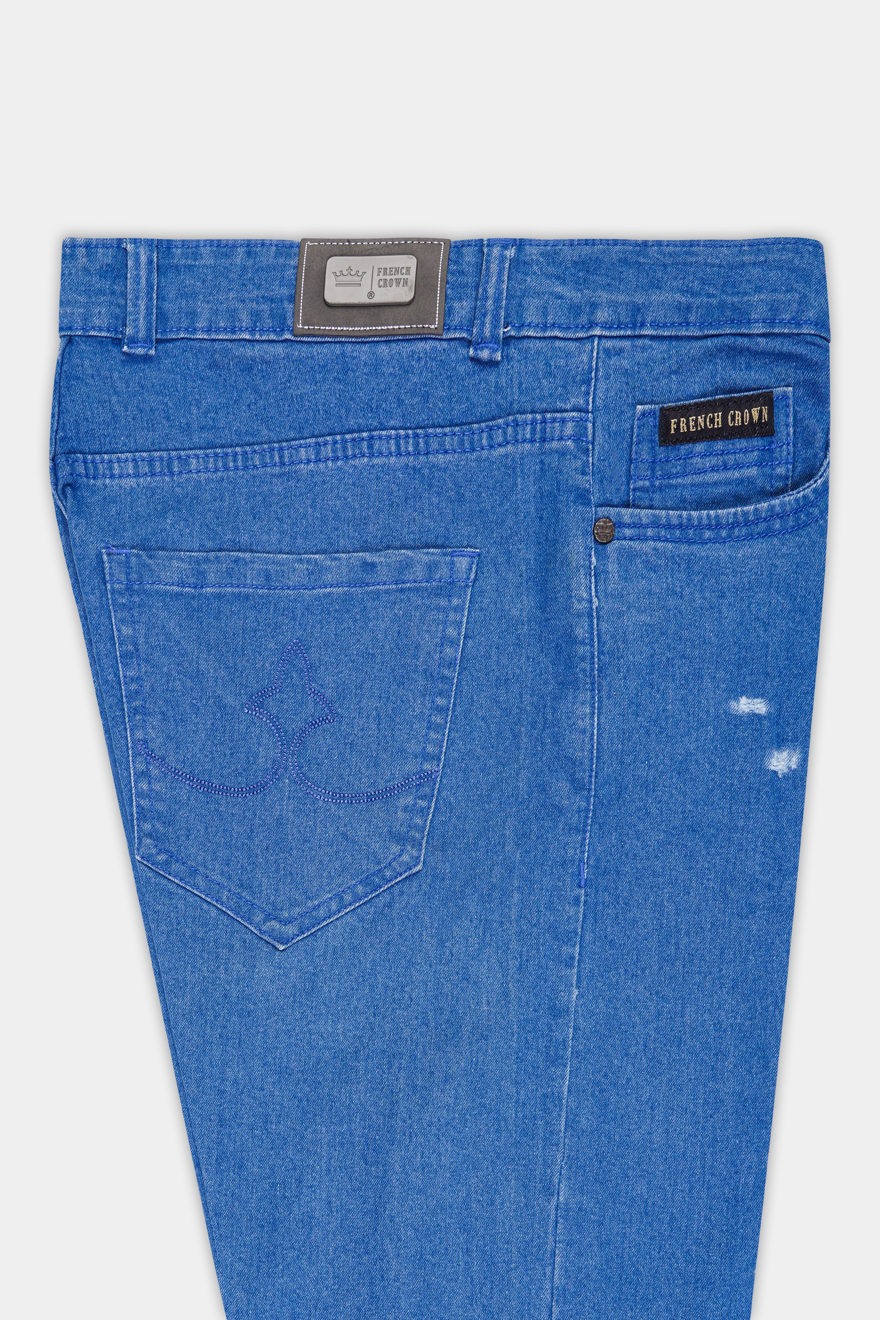 Matisse Blue Mildly Distressed Rinse Wash Stretchable Denim