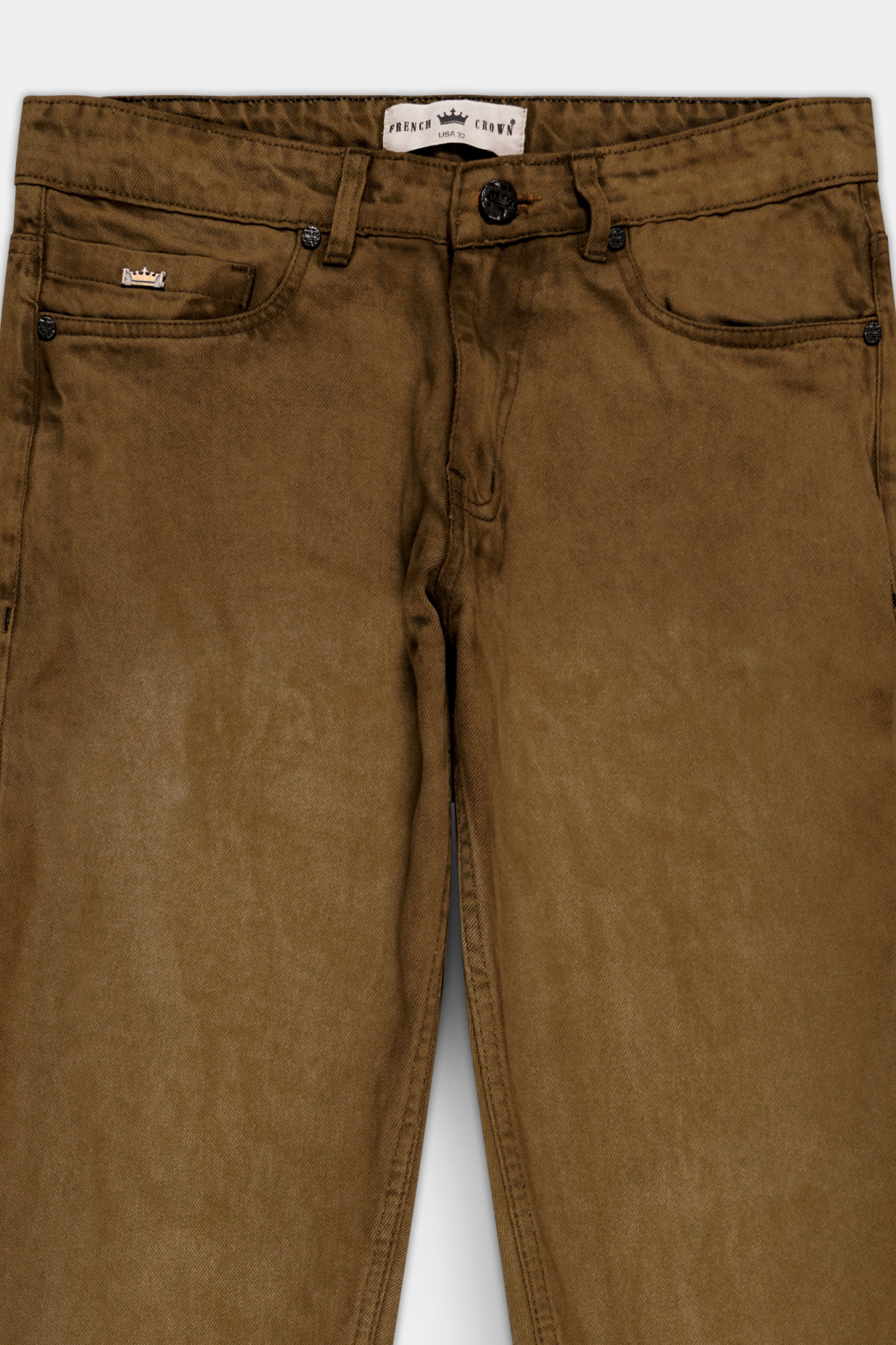 Clay Creek Brown Rinse Wash Denim